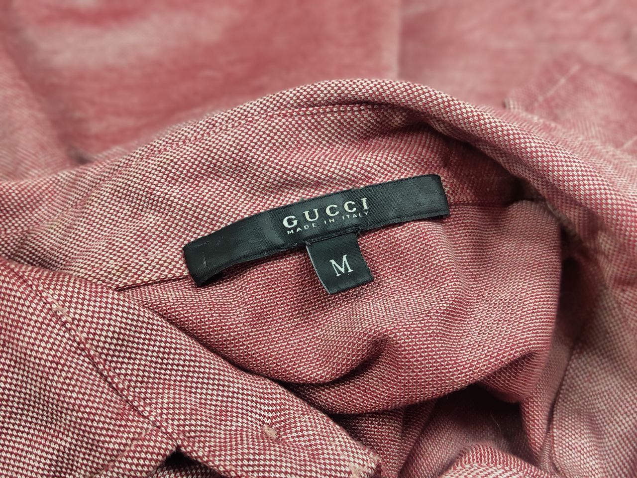 Gucci Vintage '08 Gucci glossy red 1/4 button Long sleeve Shirt Size M / US 6-8 / IT 42-44 - 16 Thumbnail