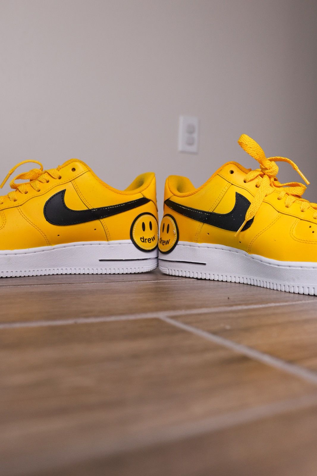 Drew House × Nike Drew House Nike Air Force One - Yellow Size US 9.5 / EU 42-43 - 6 Thumbnail