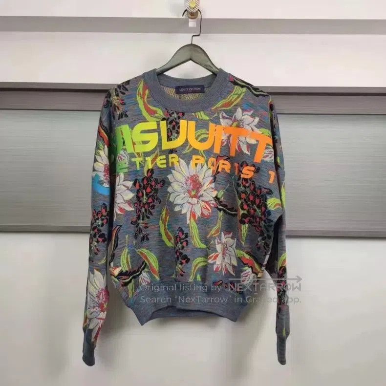 Louis Vuitton Louis Vuitton Floral embroidered sweater Size US S / EU 44-46 / 1 - 1 Thumbnail