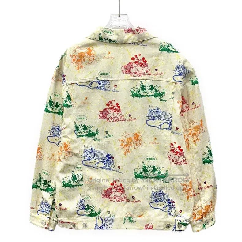 Gucci Gucci Co-branded beige Mickey Mouse full-print cotton lape Size US XS / EU 42 / 0 - 2 Thumbnail
