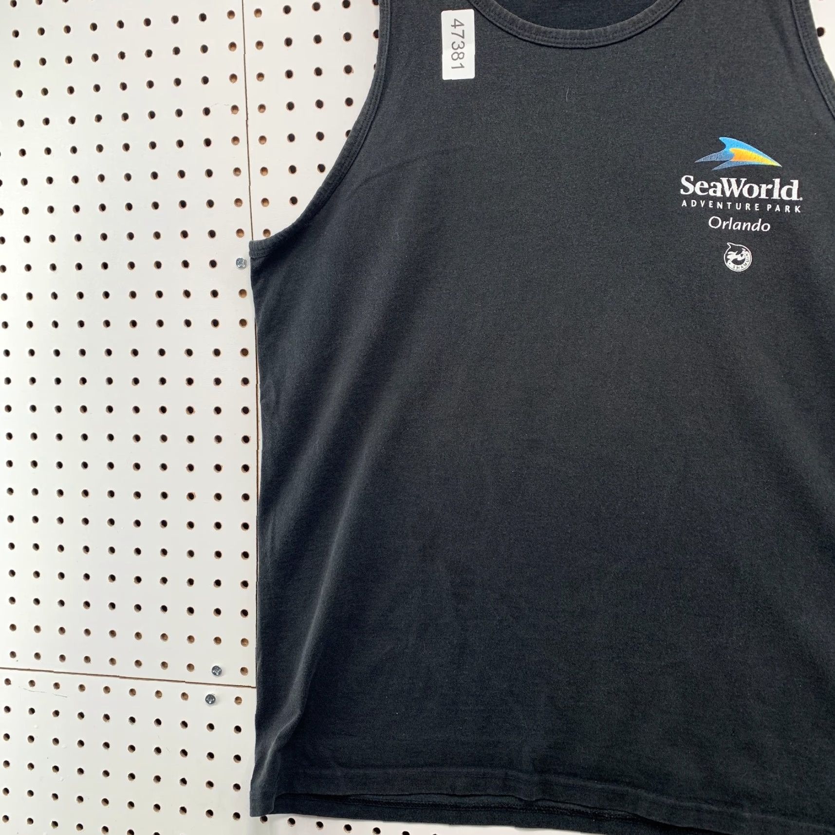 Anvil Vintage Anvil Sea World Tank Mens XL Black Sleeveless T-Shirt USA Size US XL / EU 56 / 4 - 5 Thumbnail
