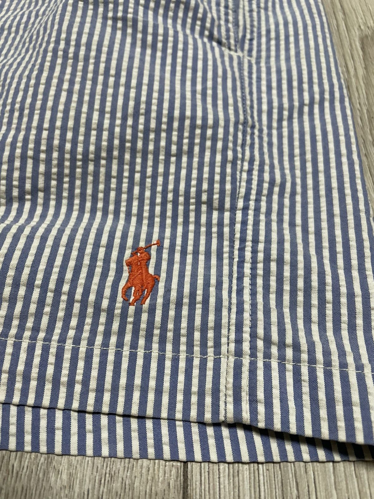 Polo Ralph Lauren Rare Polo Ralph Lauren Custom Striped Swimming Shorts Logo Size US 36 / EU 52 - 4 Thumbnail