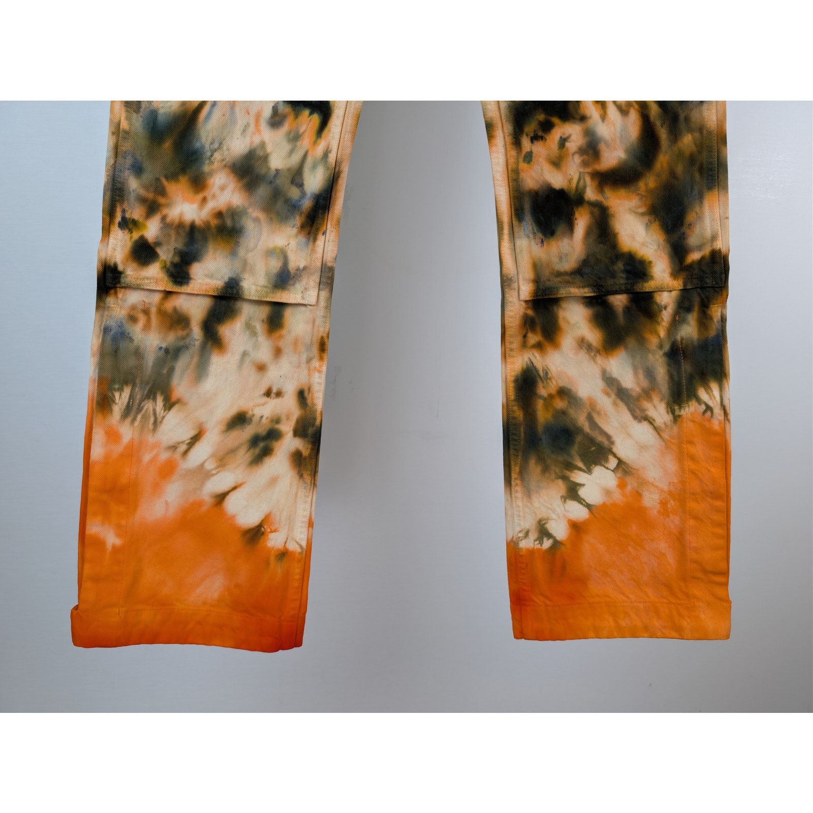Amiri o1rshd1 Tie Dye Carpenter Pants in Khaki Size US 31 - 4 Thumbnail