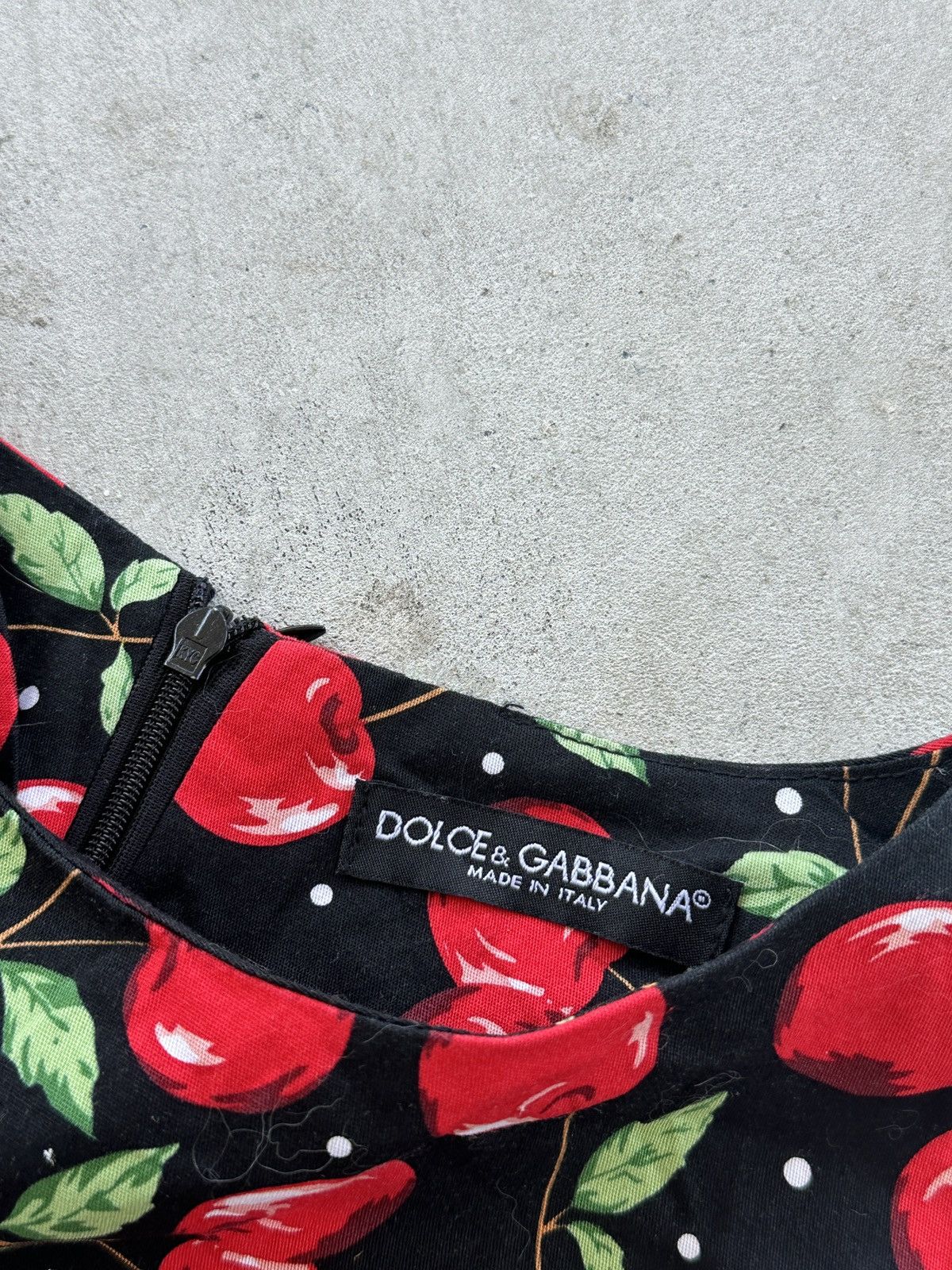 Dolce & Gabbana Dolce & Gabbana Girls Cherry Print Womens Short Dress Size S Size S / US 4 / IT 40 - 5 Thumbnail