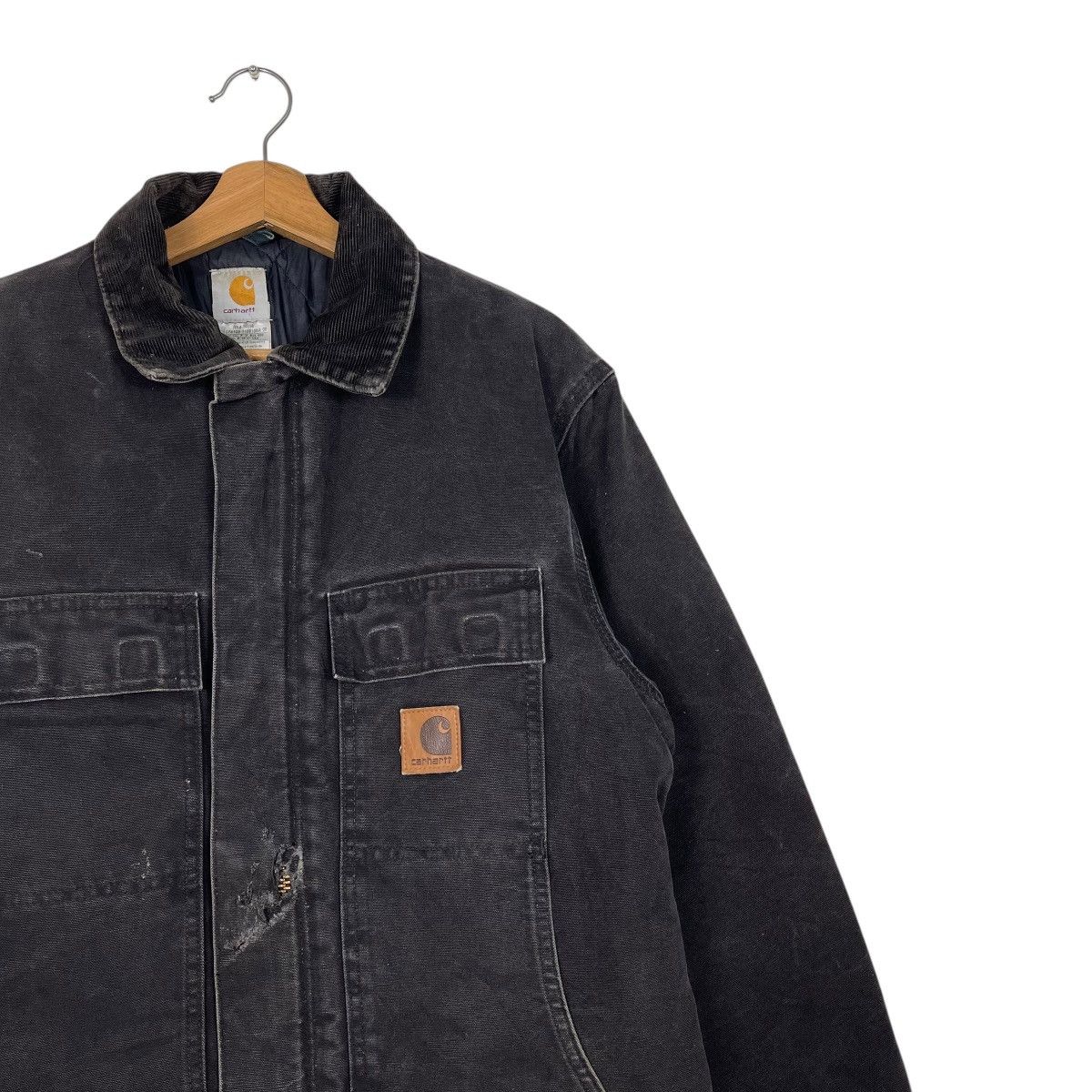 Carhartt Vintage Carhartt Black Denim Heavyweight Jacket Size US M / EU 48-50 / 2 - 5 Thumbnail