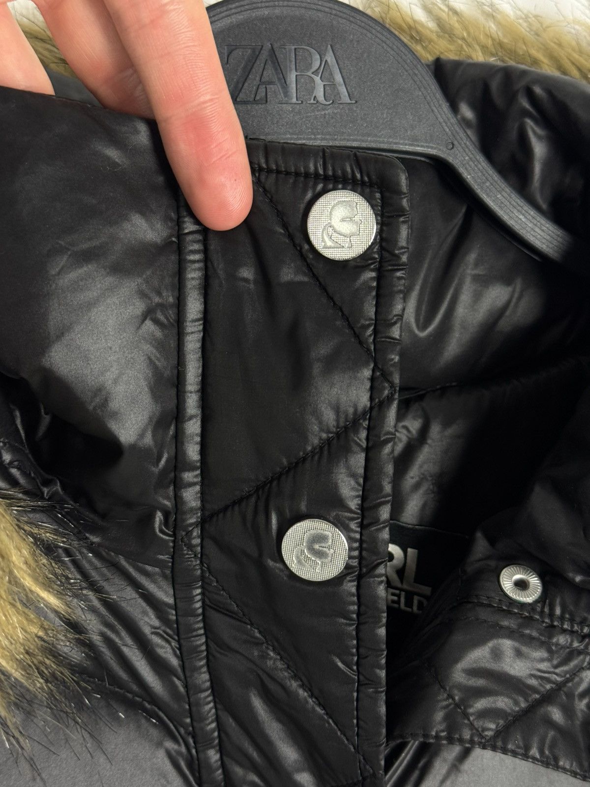 Karl Lagerfeld Karl Lagerfeld Down Puffer Women’s Jacket Size L / US 10 / IT 46 - 11 Thumbnail