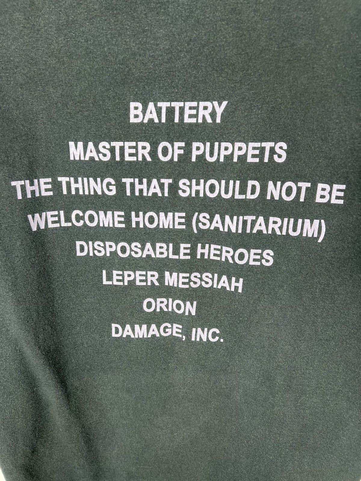 Metallica Vintage Band Rock Tour Metallica Master Of Puppets T Shirt Size US L / EU 52-54 / 3 - 7 Thumbnail