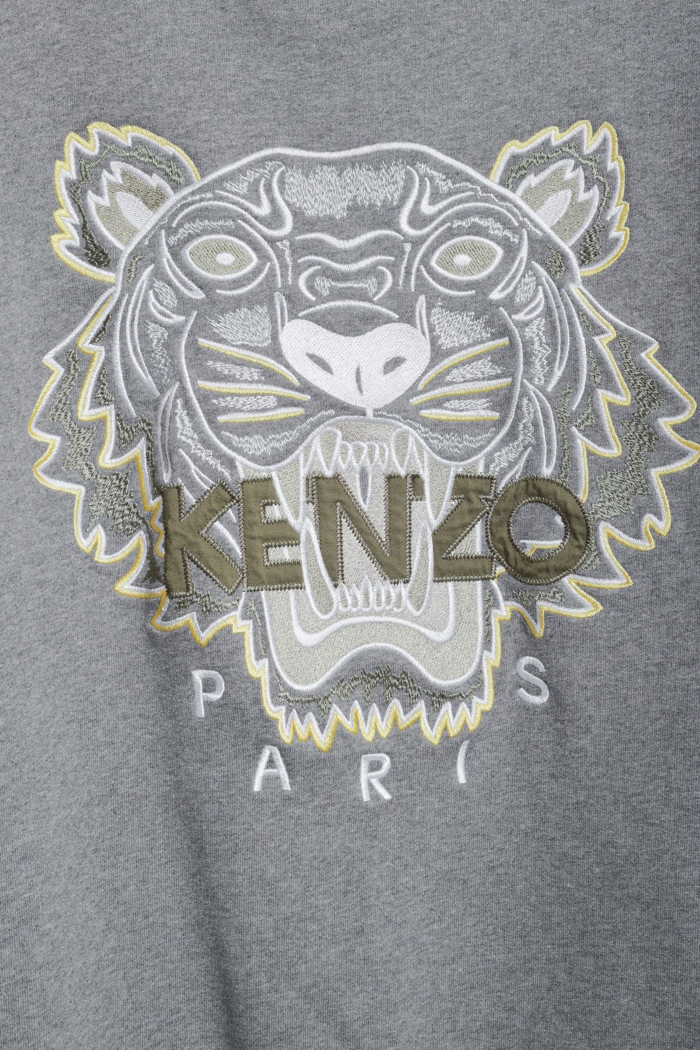 Kenzo Kenzo Grey Logo Embroidered Sweater Size L / US 10 / IT 46 - 7 Thumbnail