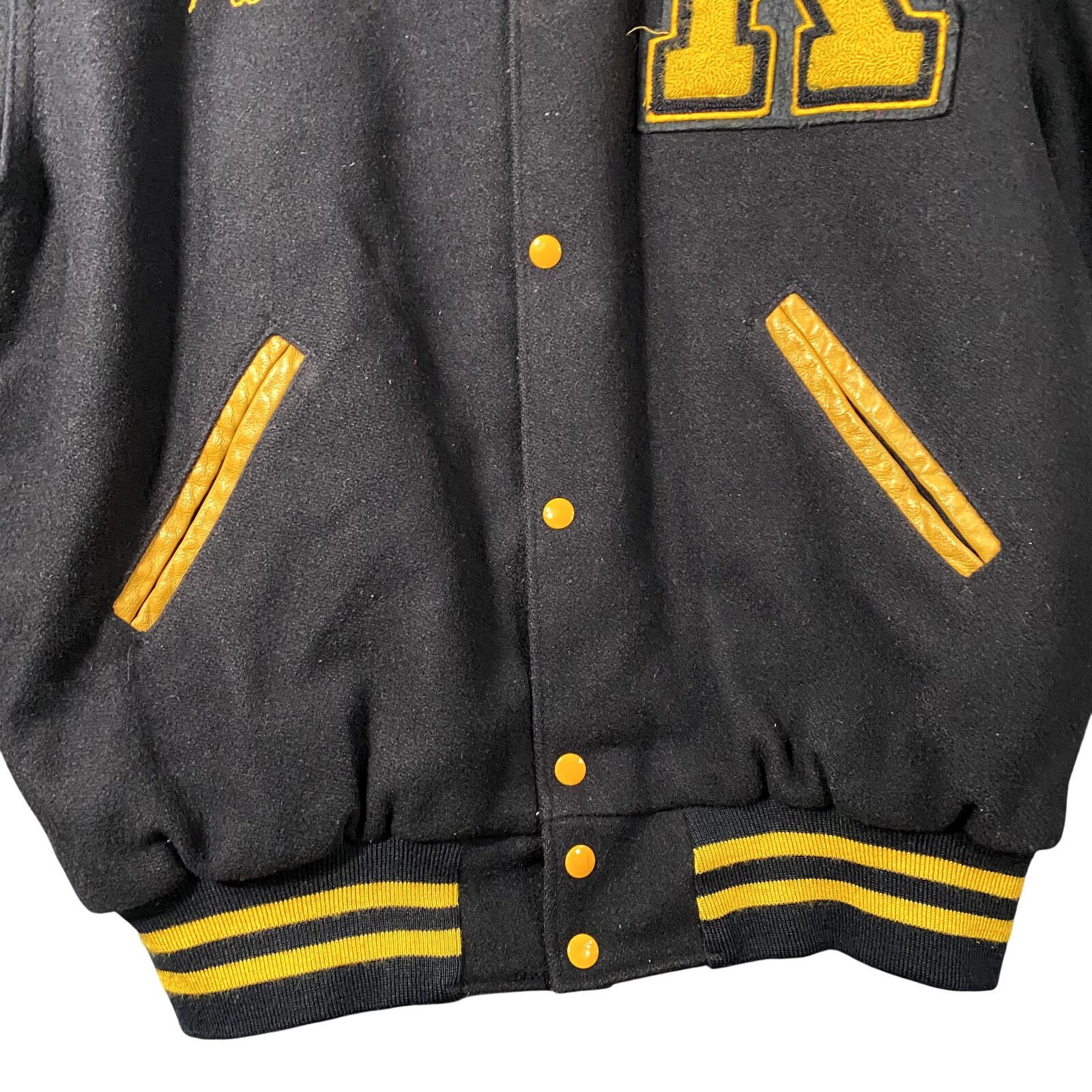 Other Varsity Letterman Jacket Kenowa Hills Pom Michigan Wool XL Size US XL / EU 56 / 4 - 3 Thumbnail