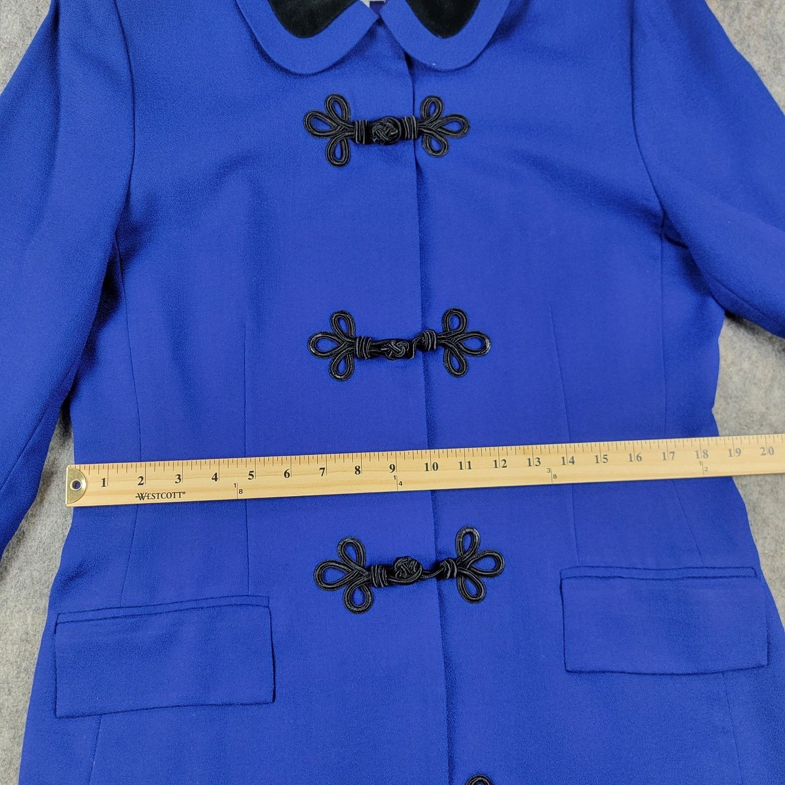 Oleg Cassini Oleg Cassini Vintage Frog Clip Wool Over Coat Jackie O Size XL / US 12-14 / IT 48-50 - 7 Thumbnail