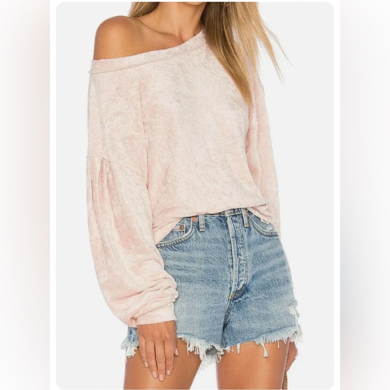Free People Free People We the Free Milan Layering Crushed Velvet Top Size XS / US 0-2 / IT 36-38 - 7 Thumbnail