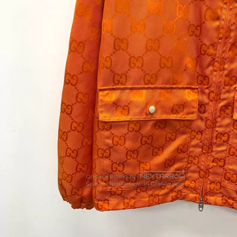 Gucci Gucci Orange logo old flower full print hooded drawstring Size US XS / EU 42 / 0 - 4 Thumbnail