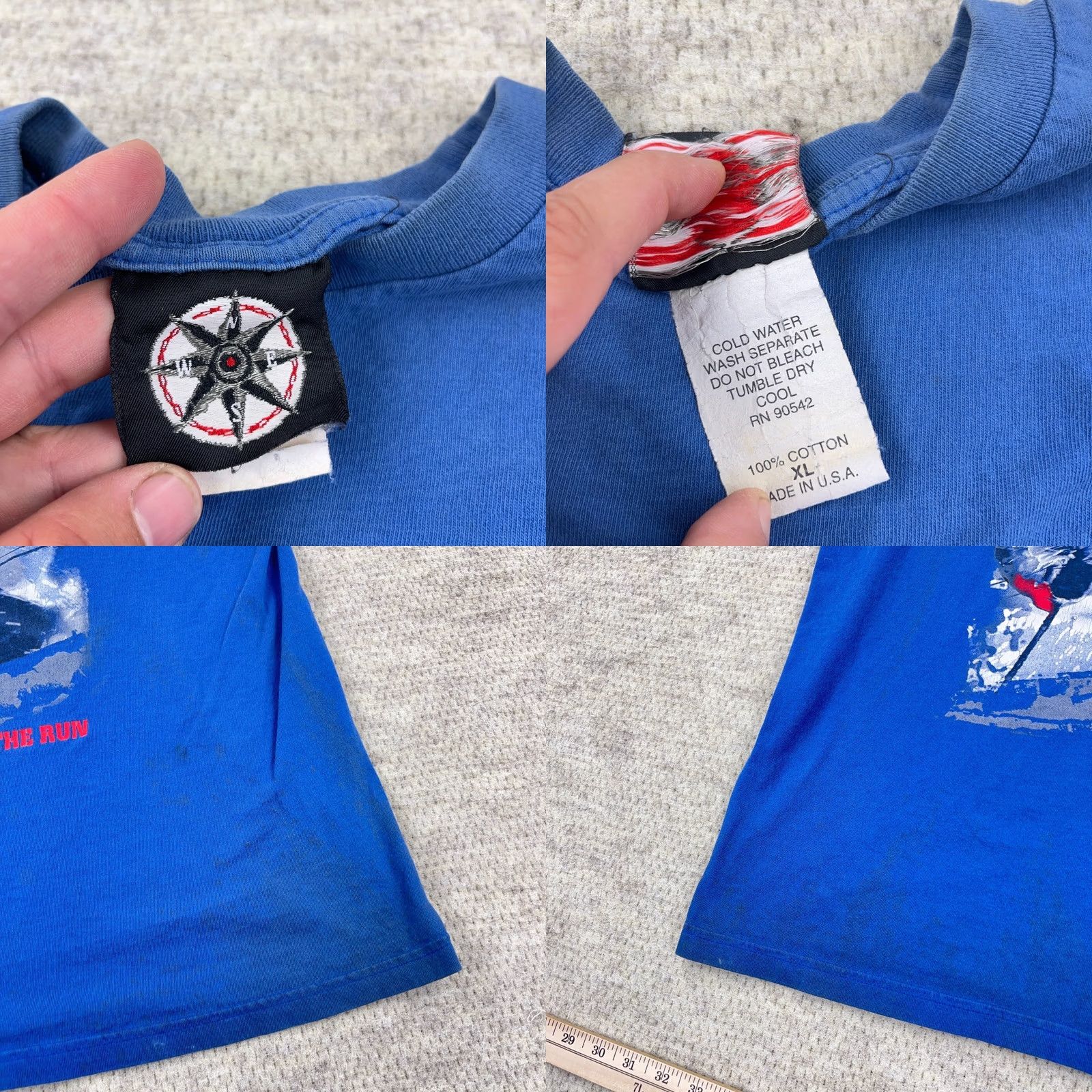 Marlboro VINTAGE Marlboro Shirt Men XL Blue Adventure Team Skiing Thrashed Grunge Pocket Shirt Size US XL / EU 56 / 4 - 9 Thumbnail