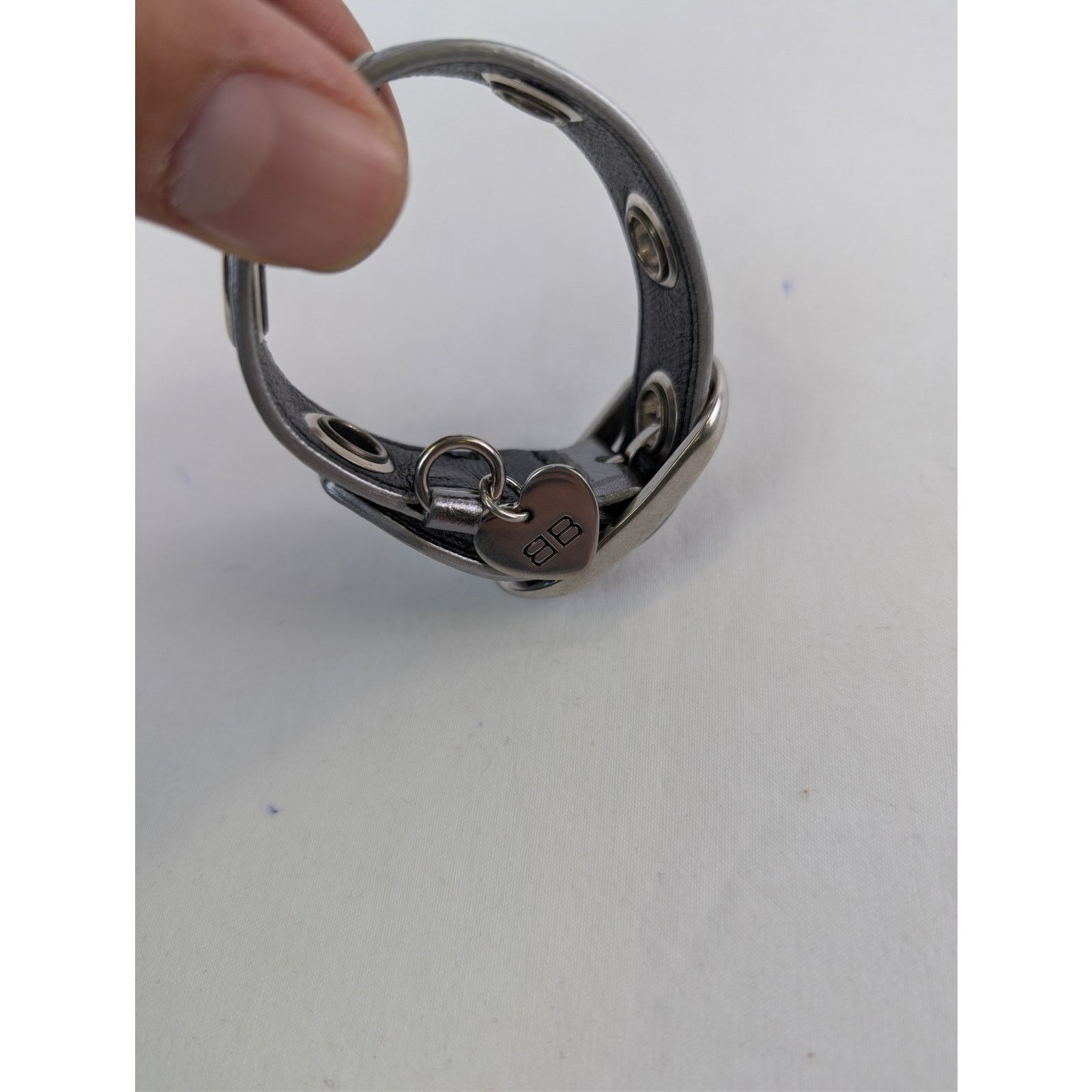 Balenciaga o1rshd1 Q:2 / Size: S / Le Cagole Bracelet in Silver Size ONE SIZE - 4 Thumbnail