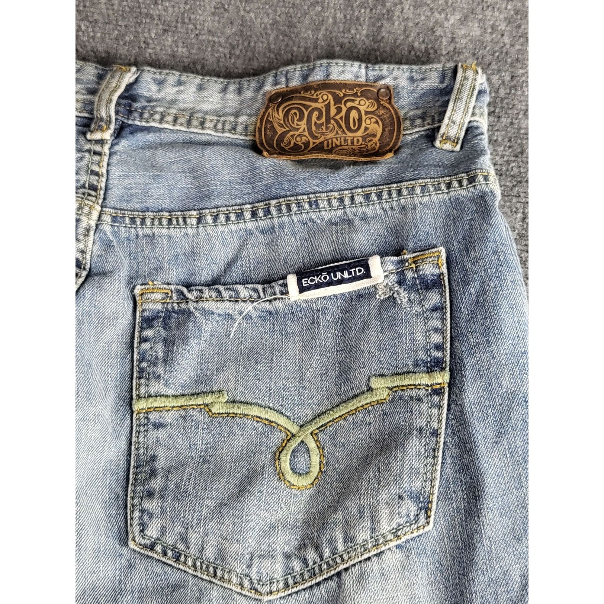 Ecko Unltd. Vintage Ecko Unltd Jeans Men Sz 34x32 Casual Blue Denim Y2K Size US 34 / EU 50 - 8 Thumbnail