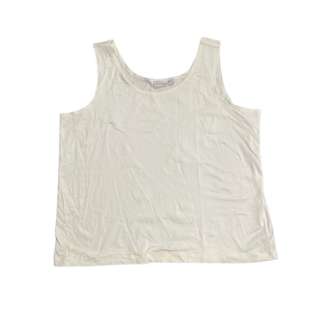 Avenue Avenue Off White Tank Top Blouse SZ 22/24 Casual Comfort Size 3XL / US 20-22 - 1 Thumbnail