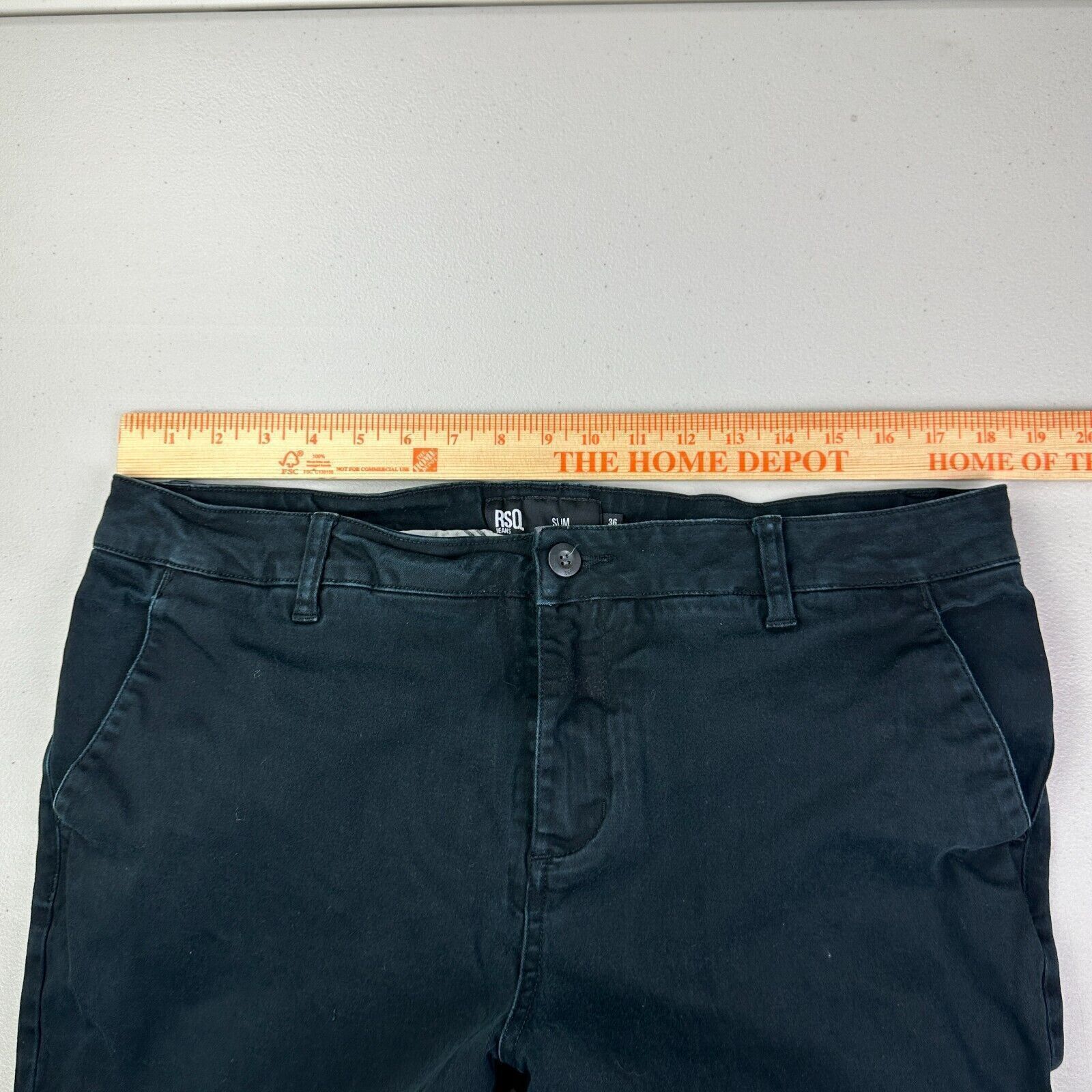 Rsq RSQ Jeans Mens Size 36x39 New York Slim Straight Stretch Size US 36 / EU 52 - 9 Thumbnail