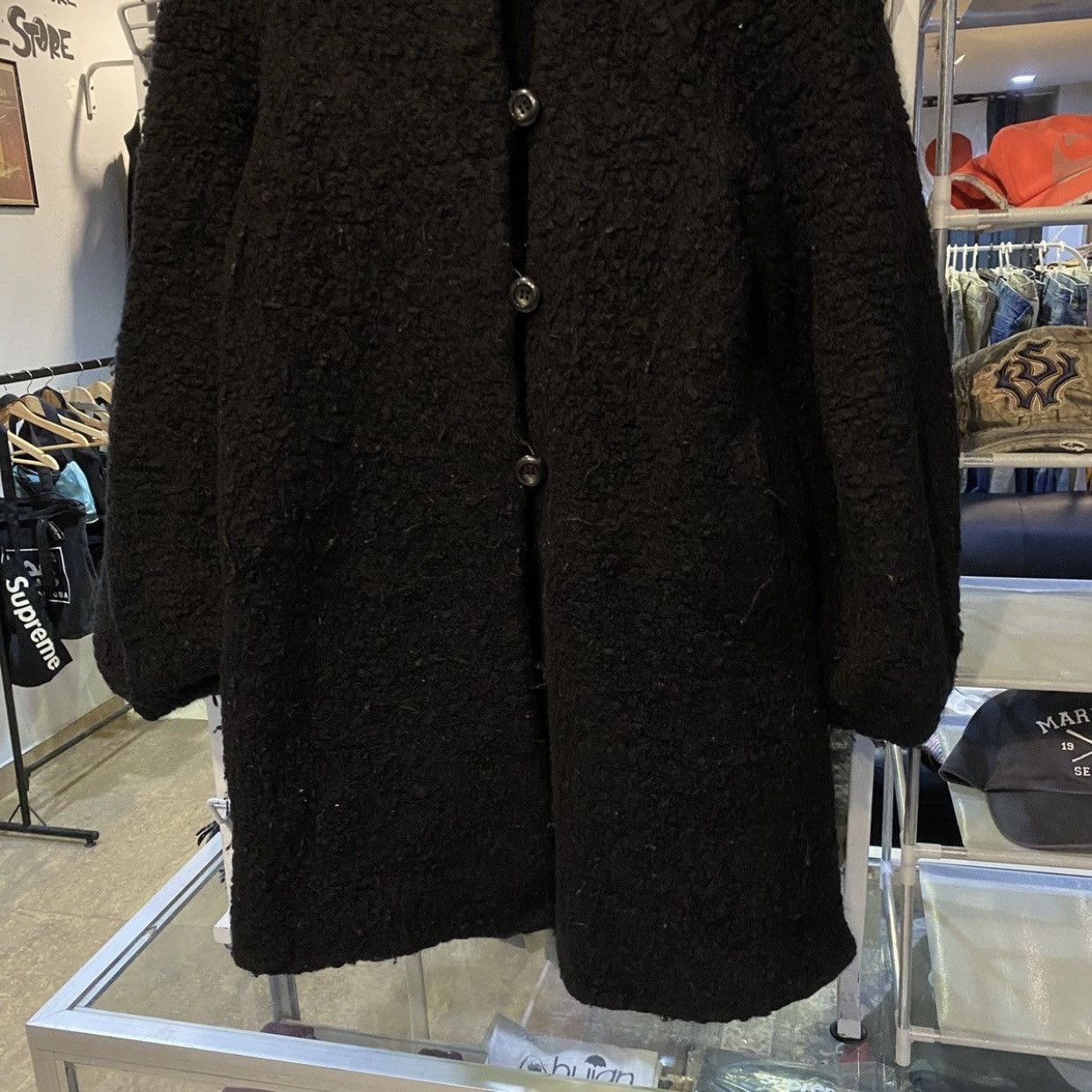 Tsumori Chisato Black Tsumori Chisato Wool Reversible Long Coat Jacket Size US M / EU 48-50 / 2 - 7 Thumbnail
