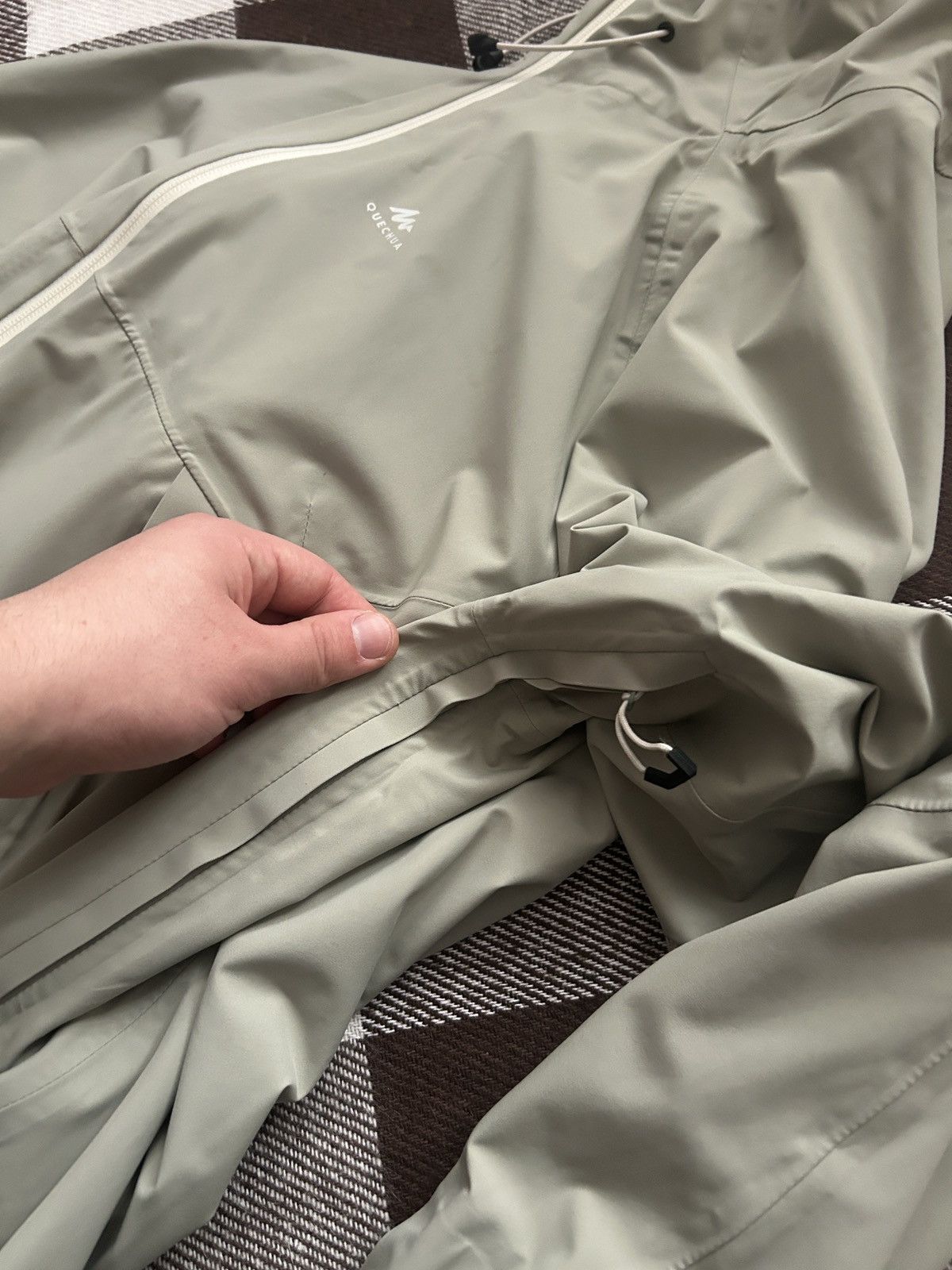 Other Quechua Waterproof beta jacket mens olive grey outdoors Size US M / EU 48-50 / 2 - 5 Thumbnail