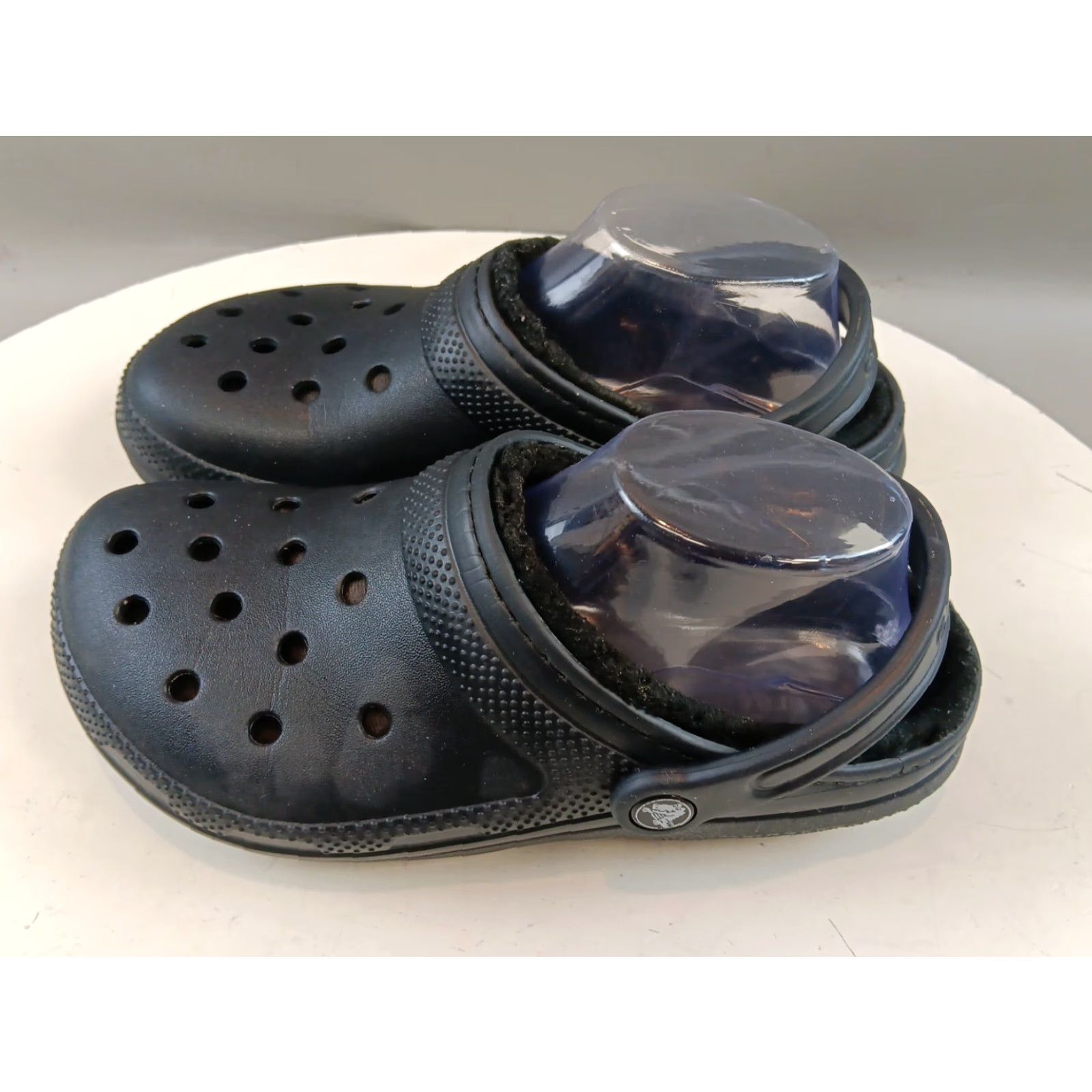 Crocs Crocs Women’s Sandal Slip-On Black Faux Fur Lining Lightweight Clog Sandals 7 US Women Size US 7 / IT 37 - 5 Thumbnail