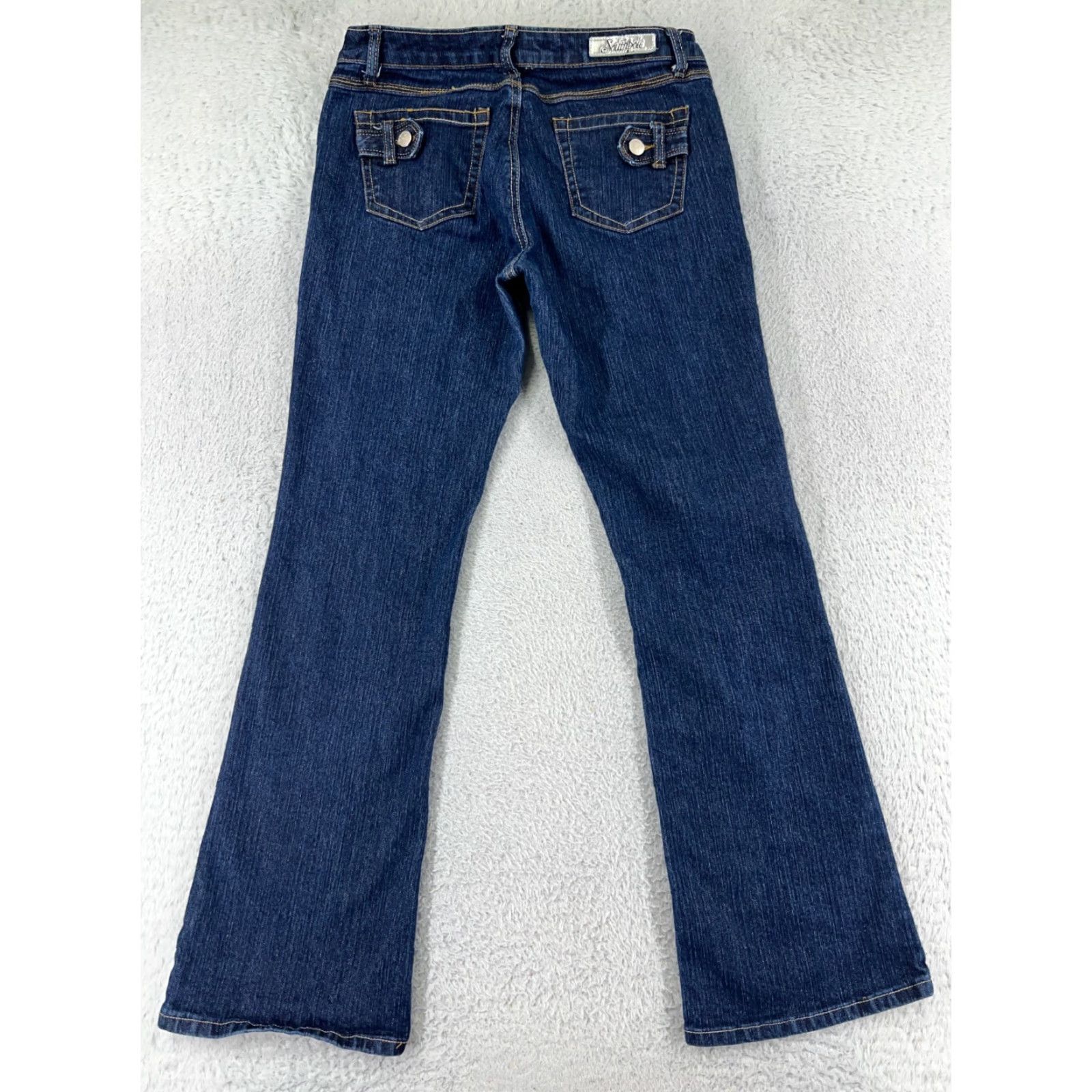 Southpole VINTAGE Southpole Denim Jeans Women's Bootcut Skinny Fit 30in Inseam 11 Blue 90s Hip Hop Culture Size 32" / US 10 / IT 46 - 3 Thumbnail