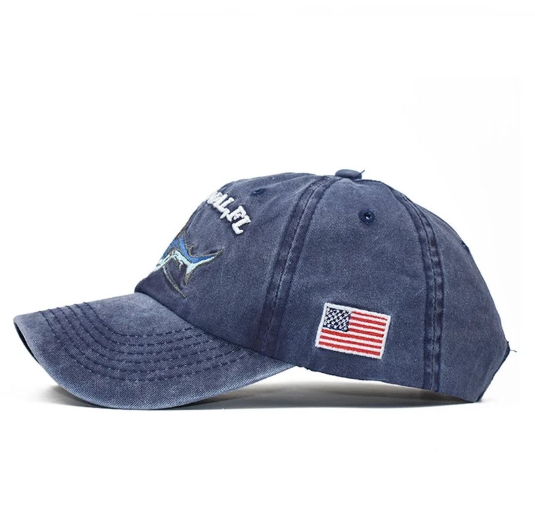 Vintage Jaws Washed Design Adjustable Cap Size ONE SIZE - 2 Thumbnail