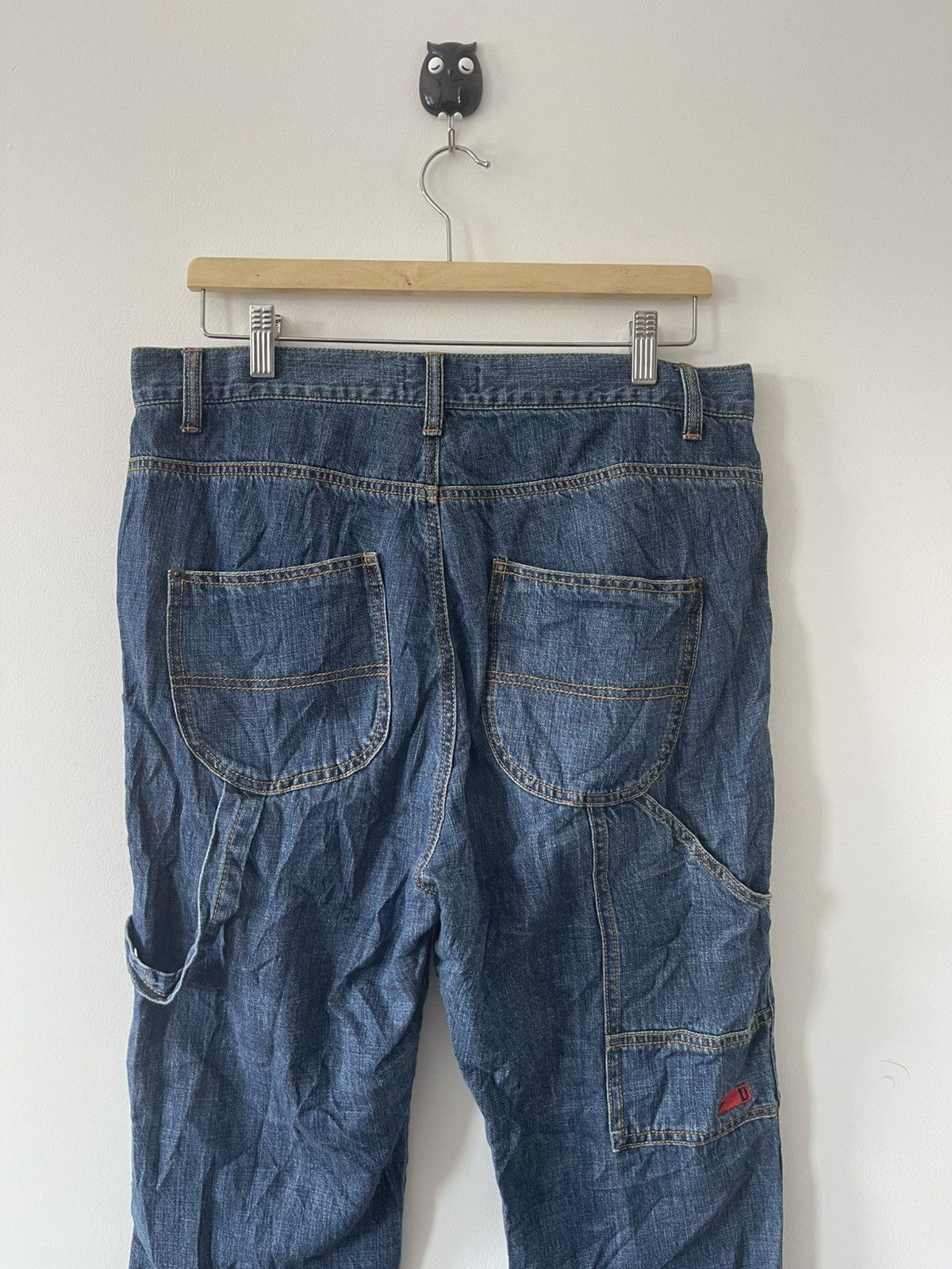 Japanese Brand Rare Vintage DEVILUSE High Waist Carpenter Style Jeans Size US 34 / EU 50 - 3 Thumbnail