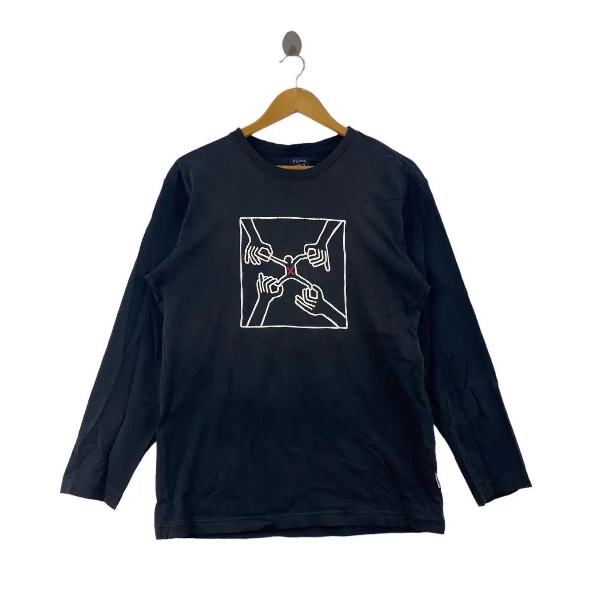 Keith Haring × Uniqlo UNIQLO x KEITH HARING STRESS Pop Art Tee Shirt Long Sleeve Size US M / EU 48-50 / 2 - 1 Thumbnail
