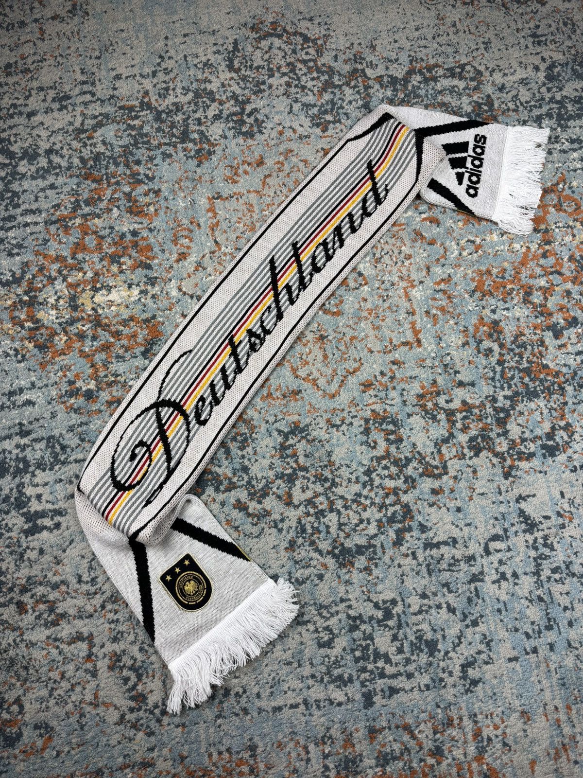 Adidas × Vintage Vintage y2k Adidas Deutschland Germany official scarf shawl Size ONE SIZE - 1 Thumbnail
