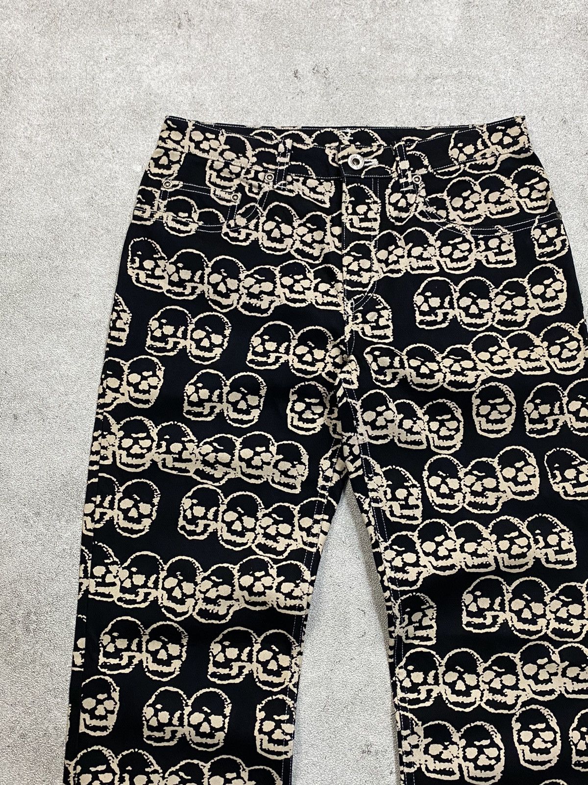 Hysteric Glamour 1990’s Hysteric Glamour Skull Pile Jeans Size US 29 - 3 Thumbnail
