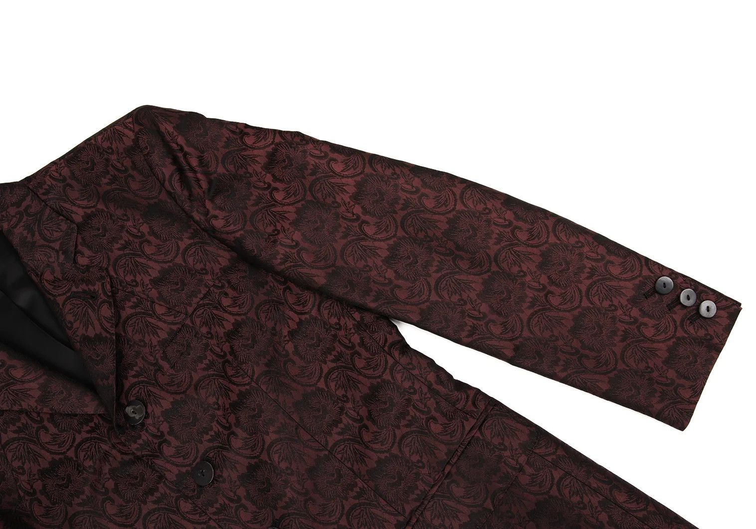 Jean Paul Gaultier Damask Jacquard 4B Jacket in Wine Size 48 Size US M / EU 48-50 / 2 - 7 Thumbnail