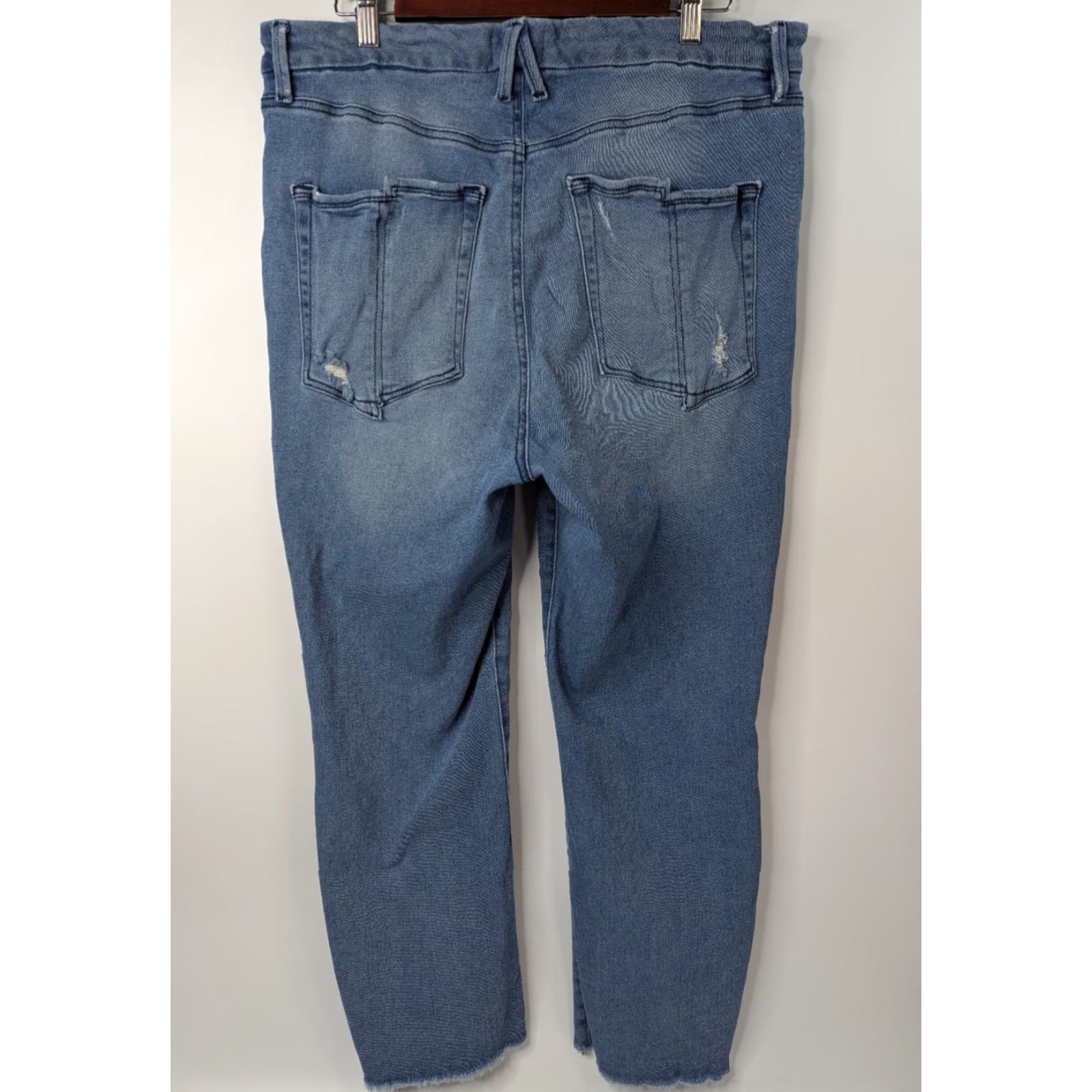 Good American GOOD American Good Straight Jeans Size 16 Women's High Rise Size 38" / US 16 / IT 52 - 4 Thumbnail