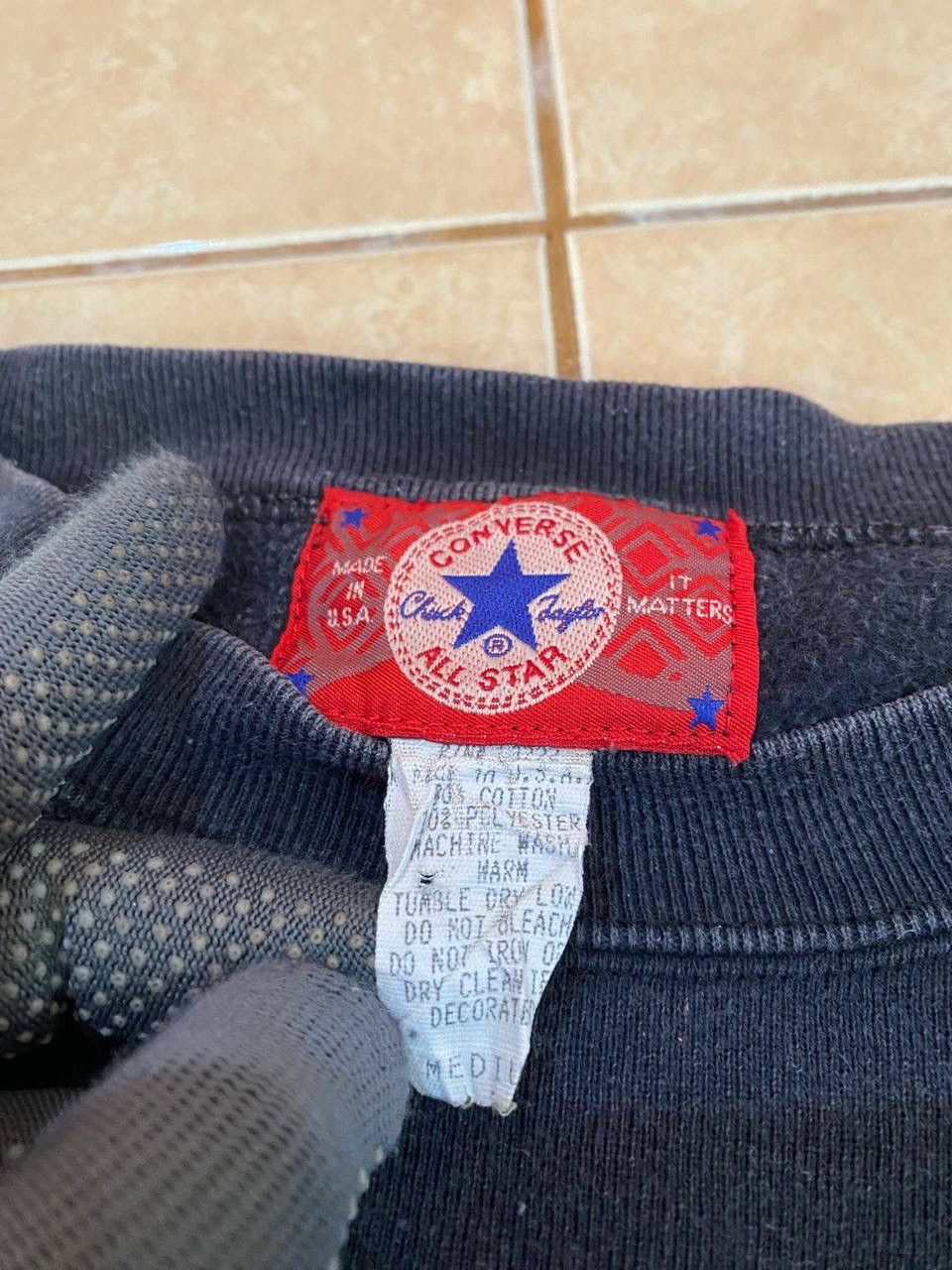 Converse × Vintage Vintage 80s Converse Boston Big Logo Sweatshirt Size US M / EU 48-50 / 2 - 4 Thumbnail