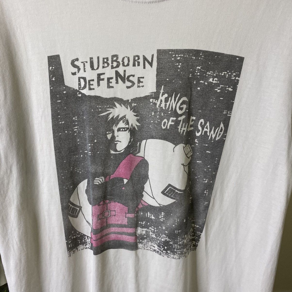 Anime Vintage 2000s Naruto Shippuden Gaara King Of The Sand Tshirt Size US M / EU 48-50 / 2 - 2 Thumbnail