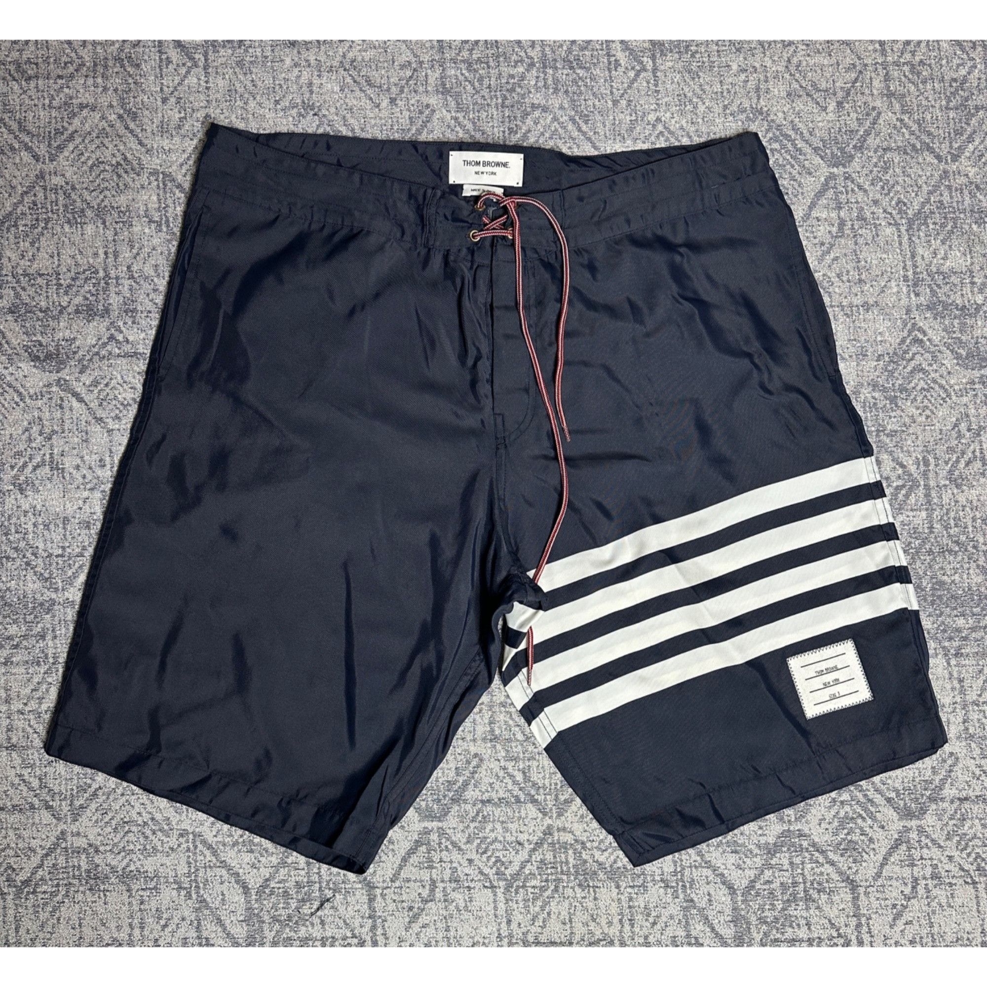 Thom Browne Thom Browne New York Board Short W/ Drawstring Waist & 4Bar Size US 36 / EU 52 - 1 Thumbnail