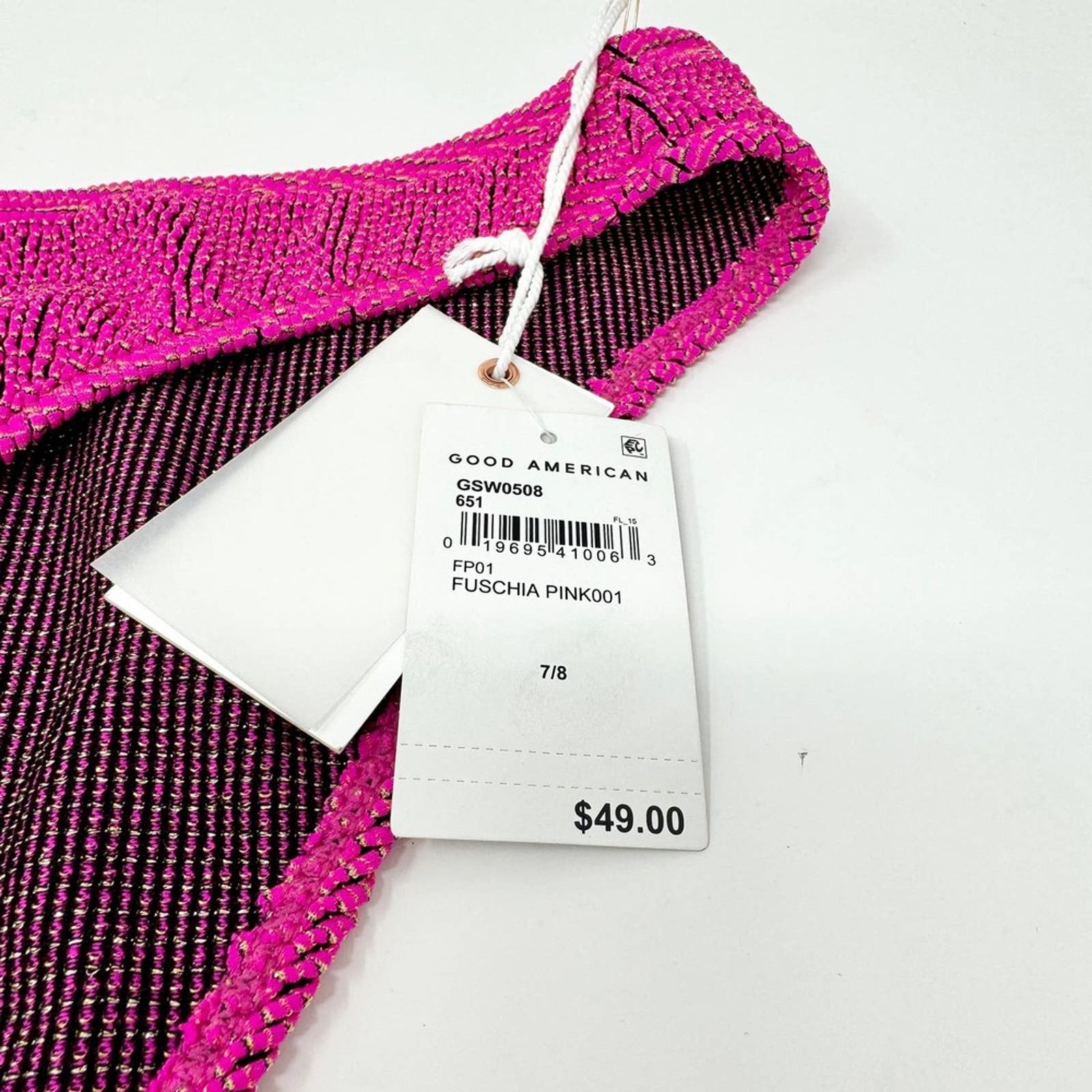 Good American Good American Always Fits Good Waist Cheeky Bikini Pnk 4X/5X Size ONE SIZE - 3 Thumbnail