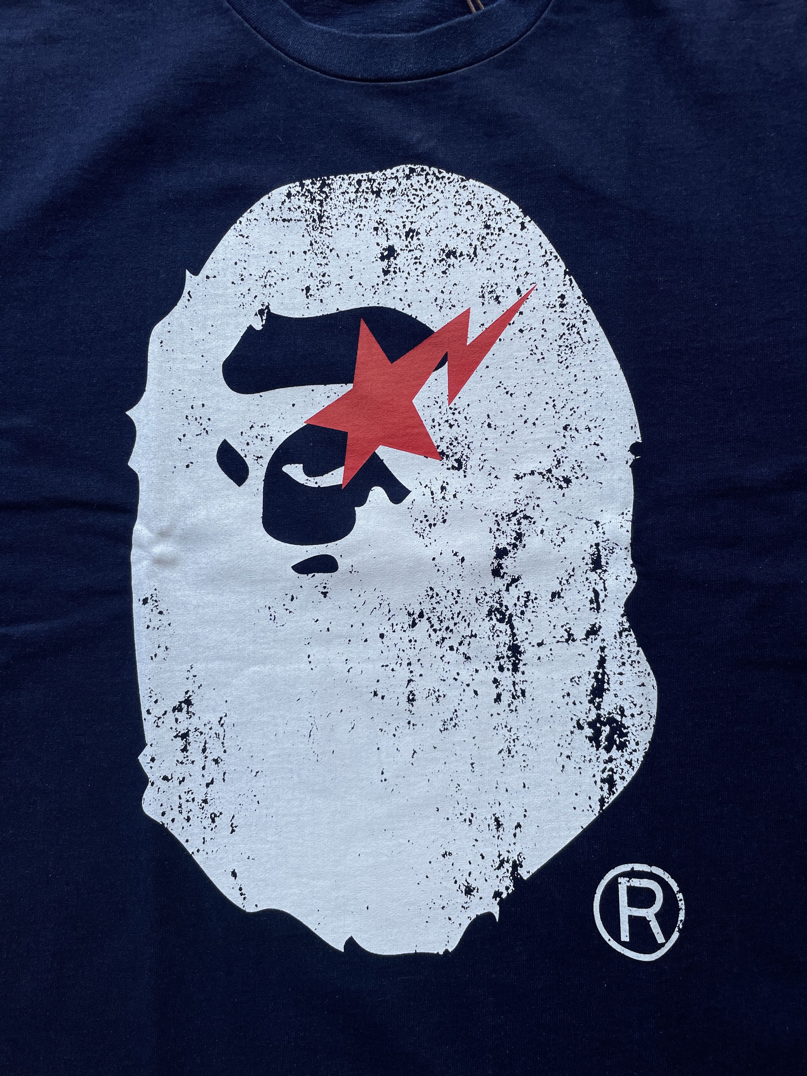 Bape BAPE APE HEAD INDIGO TEE Size US XL / EU 56 / 4 - 3 Thumbnail