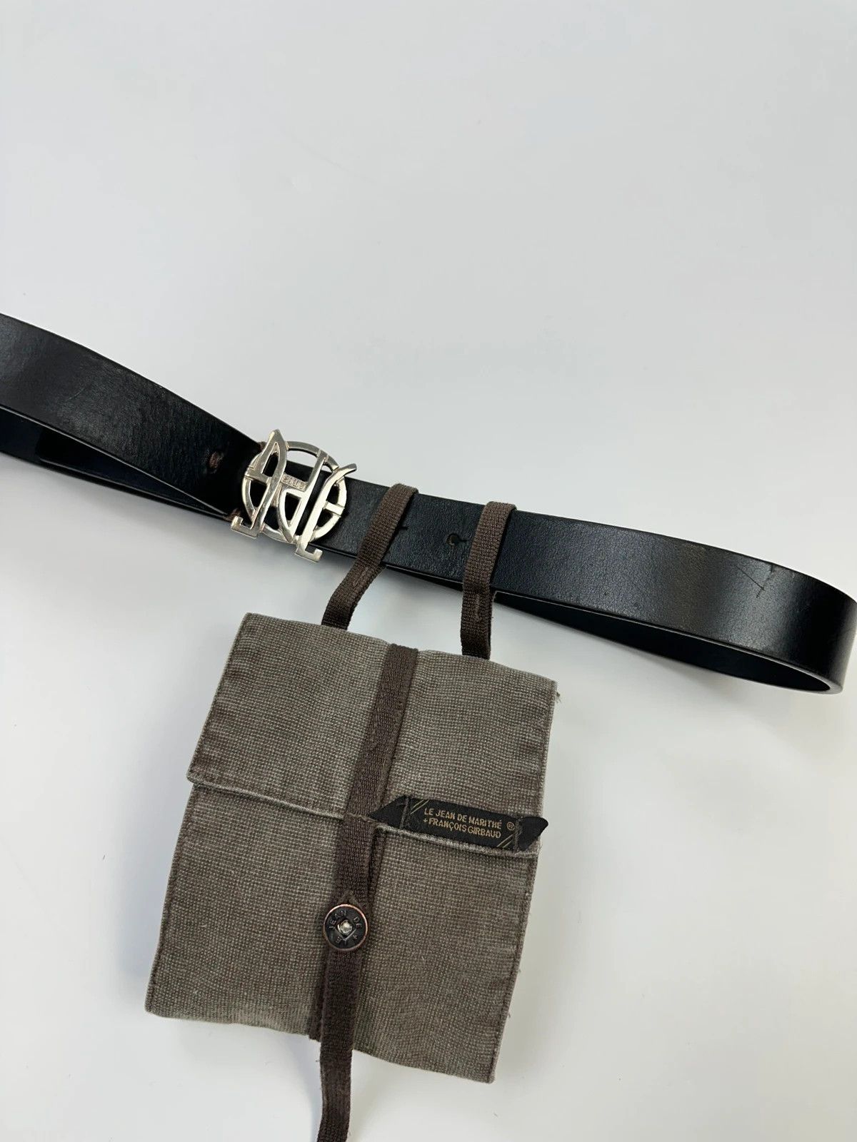 Marithe + Francois Girbaud Marithé + François Girbaud 90’s Brown Canvas Pouch Bag Size ONE SIZE - 2 Thumbnail