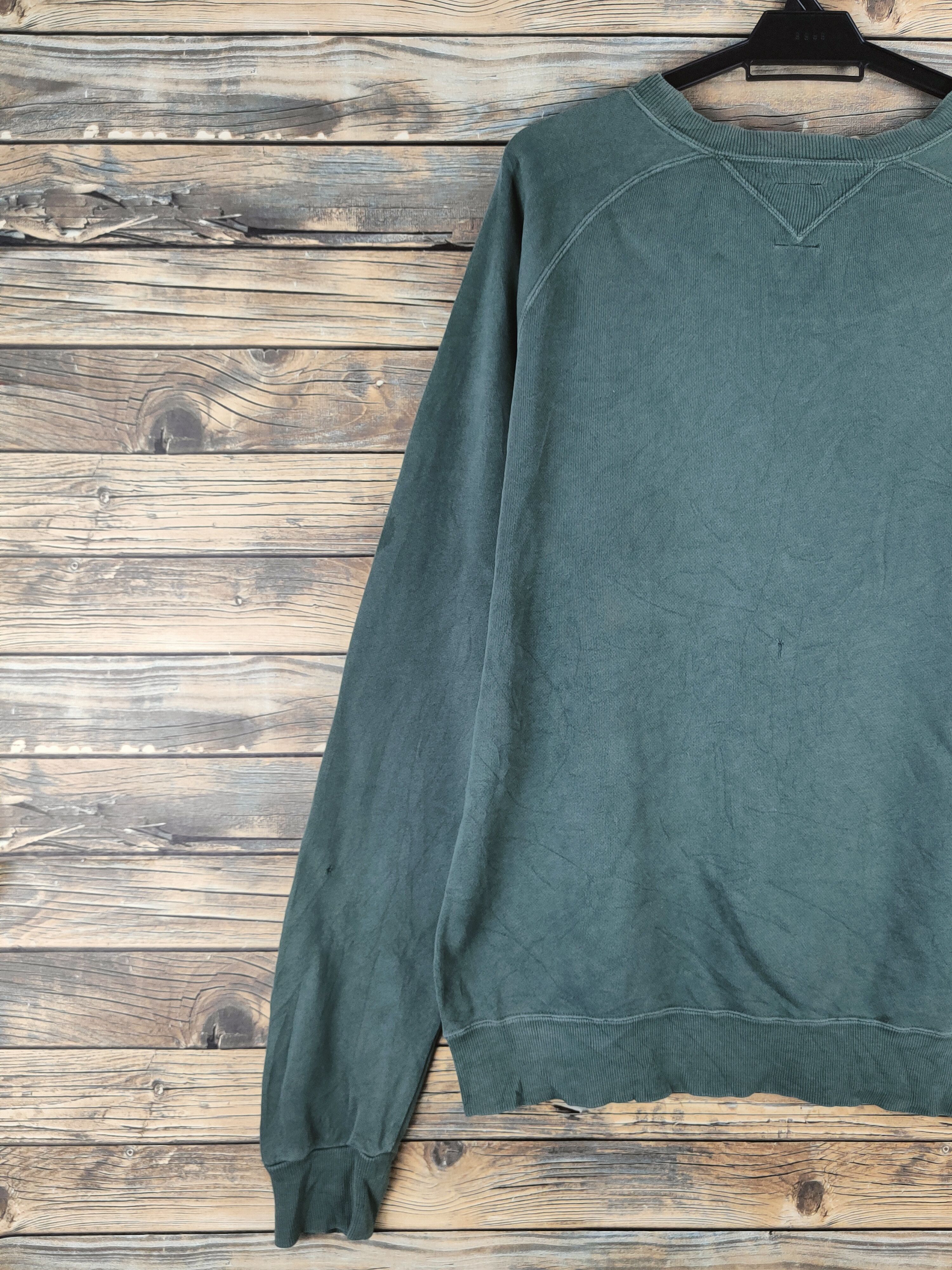 Japanese Brand Vintage Faded stuff 💥 Ungrid Dark Green Sweatshirts Size US L / EU 52-54 / 3 - 9 Thumbnail