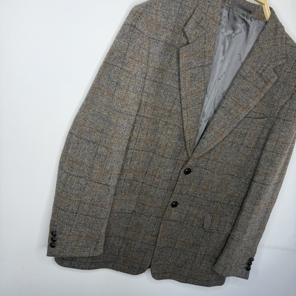 Harris Tweed Vintage Harris Tweed Blazer Tweed Jacket Wool Gray Oldmoney Size US L / EU 52-54 / 3 - 3 Thumbnail