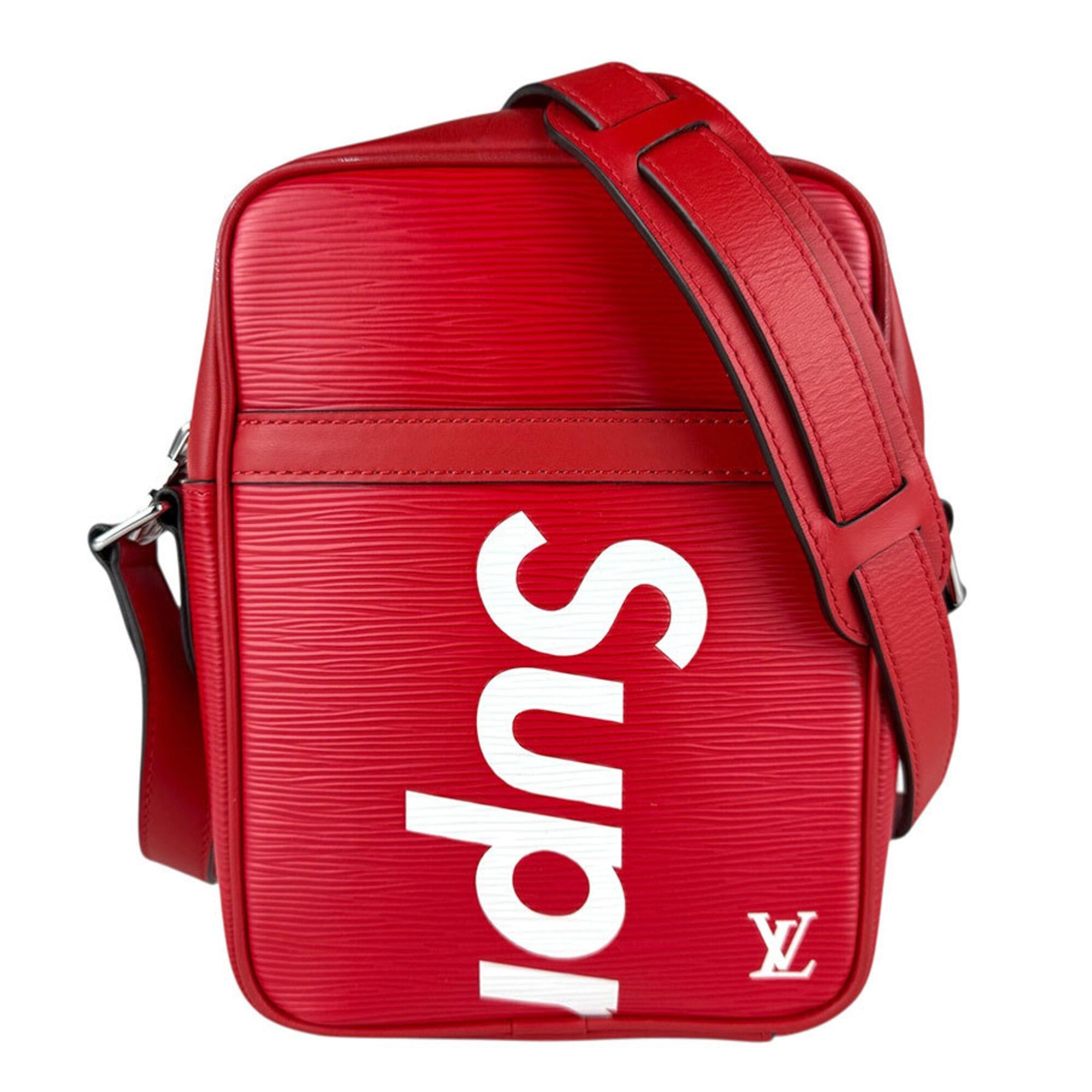 Louis Vuitton Louis Vuitton Shoulder Bag Supreme Collaboration Epi Danube PM Leather Red Men's Women's M53417 Free Shipping z9087 Size ONE SIZE - 1 Thumbnail