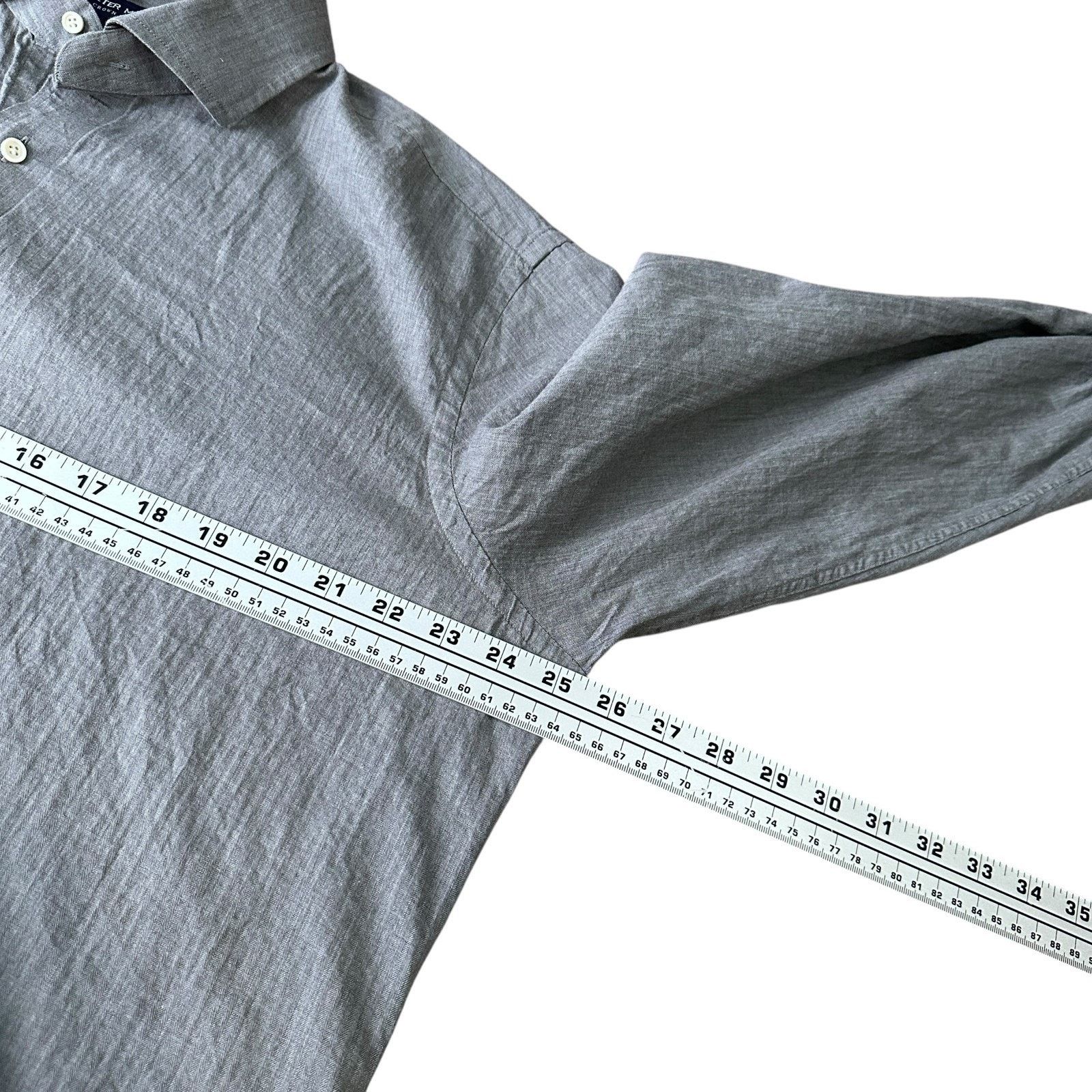 Peter Millar Peter Millar Crown Crafted Fleece Finish Shirt Mens XL Gray Size US XL / EU 56 / 4 - 8 Thumbnail