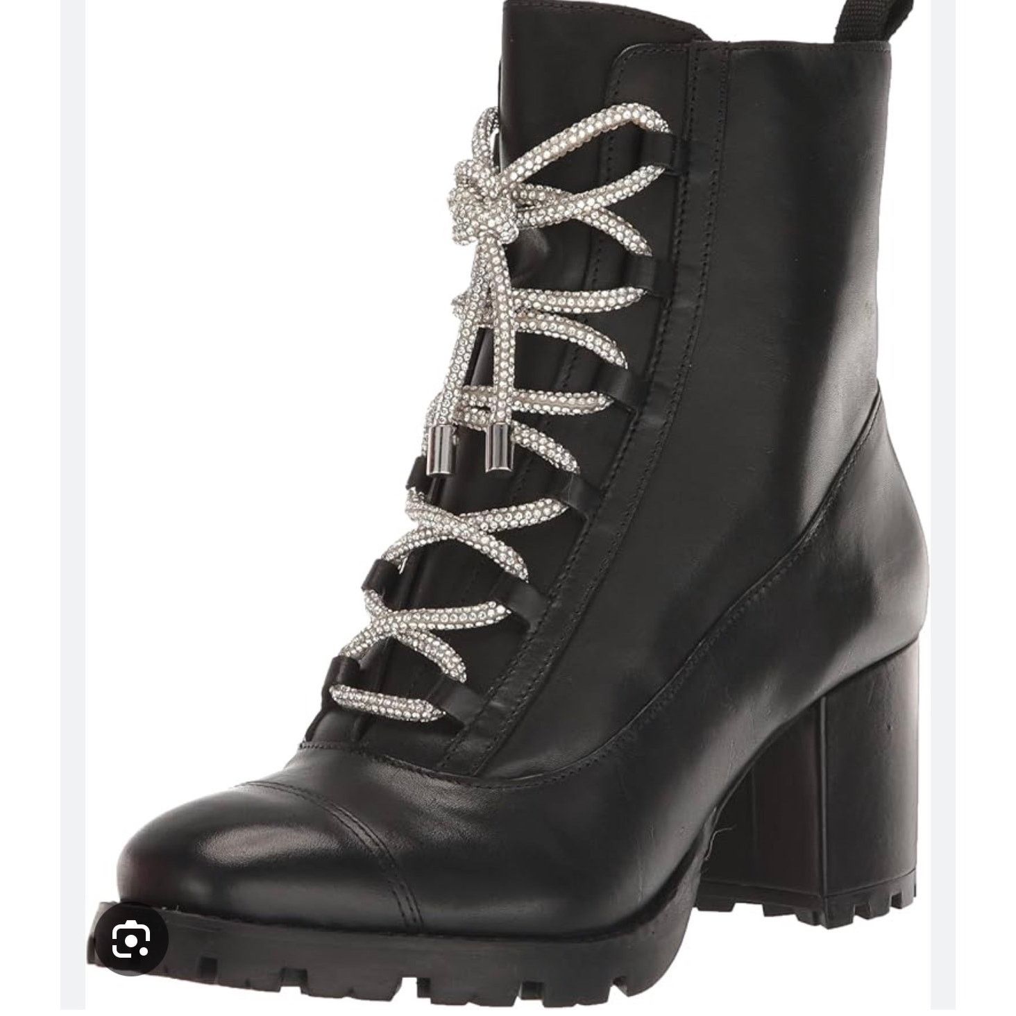 SCHUTZ Schutz Pearl Combat Lace-Up Boots Black Leather Size 8.5 New Size US 8.5 / IT 38.5 - 1 Thumbnail