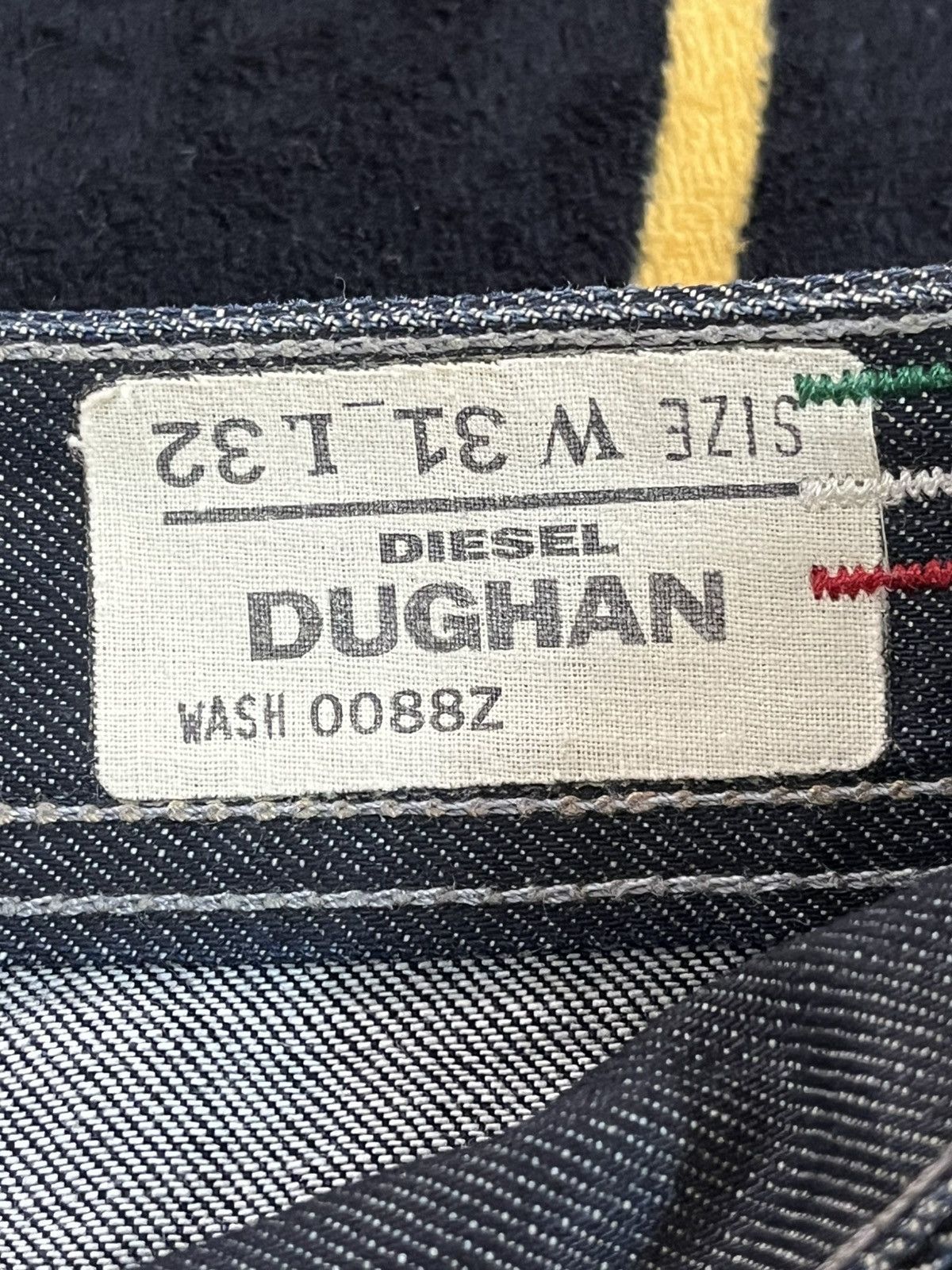 Diesel × Diesel Black Gold Vintage Diesel Dughan Punk AvantGarde Denim Size US 33 - 11 Thumbnail