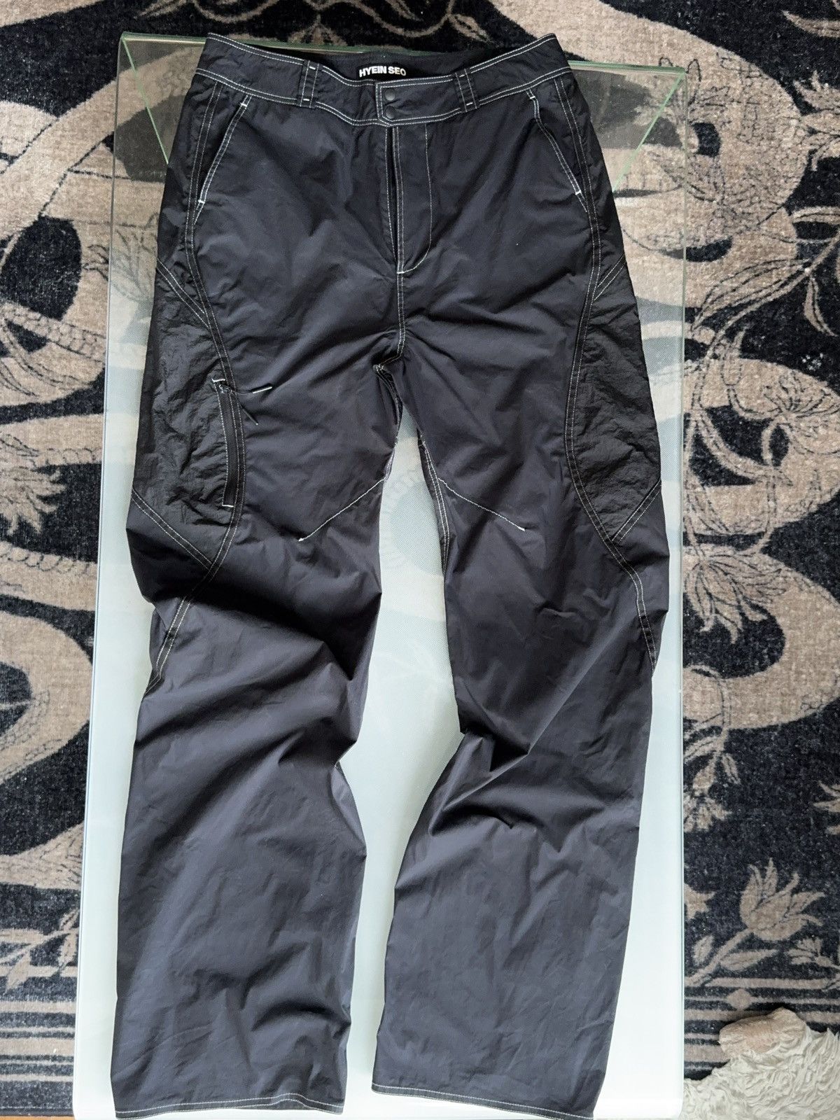 Hyein Seo Hyein Seo Technical Paneled Pants Black Size 3 Size US 32 / EU 48 - 2 Thumbnail