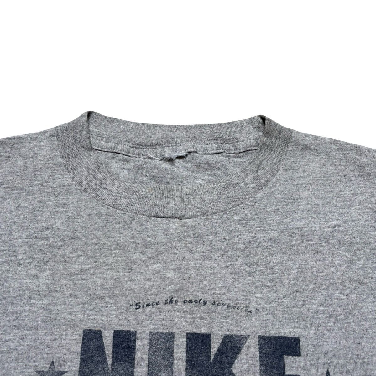 Nike Vintage 90s Nike Athletic Dept Graphic T Shirt Distressed Size US L / EU 52-54 / 3 - 3 Thumbnail