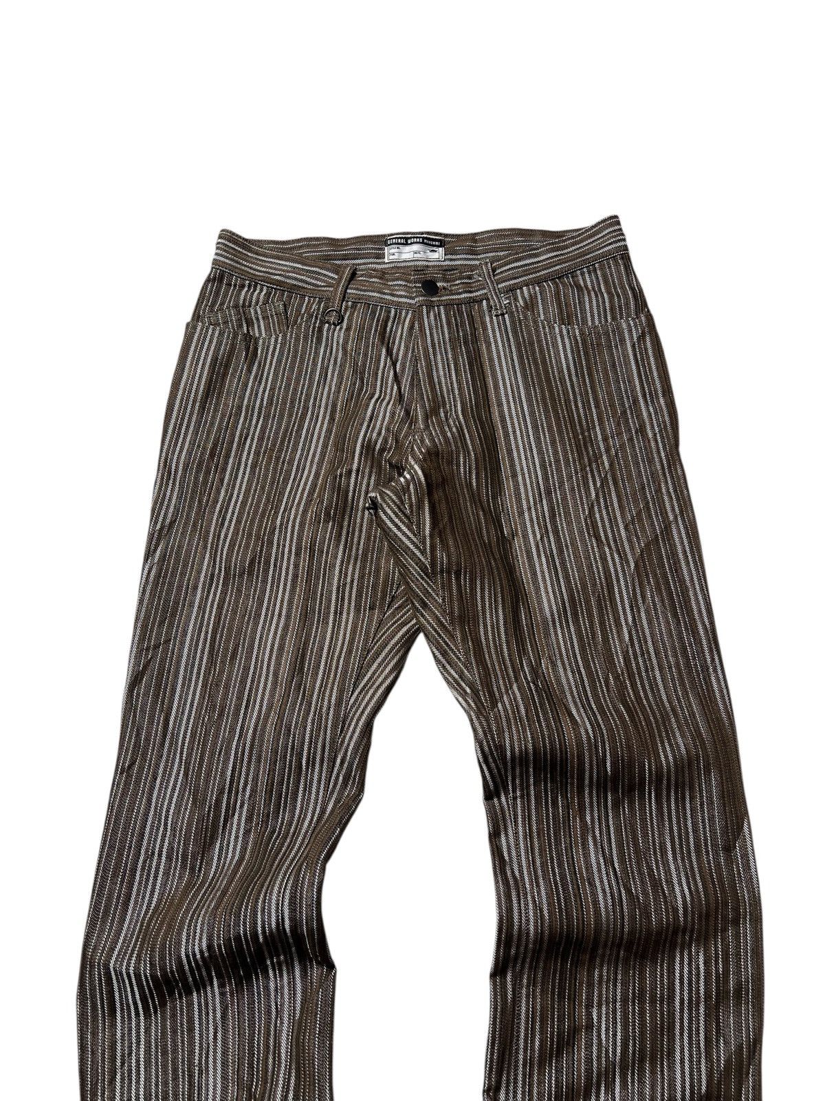 Japanese Brand Michel Klein Homme Paris Japanese Brand Stripe Pants Size US 30 / EU 46 - 2 Thumbnail