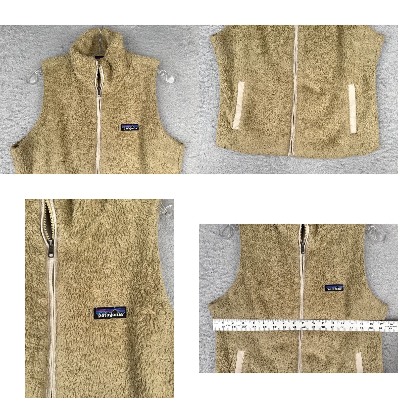 Patagonia Patagonia Vest Womens M Beige Los Gatos Fleece Lined Full Zip Casual Travel Workwear Size M / US 6-8 / IT 42-44 - 8 Thumbnail
