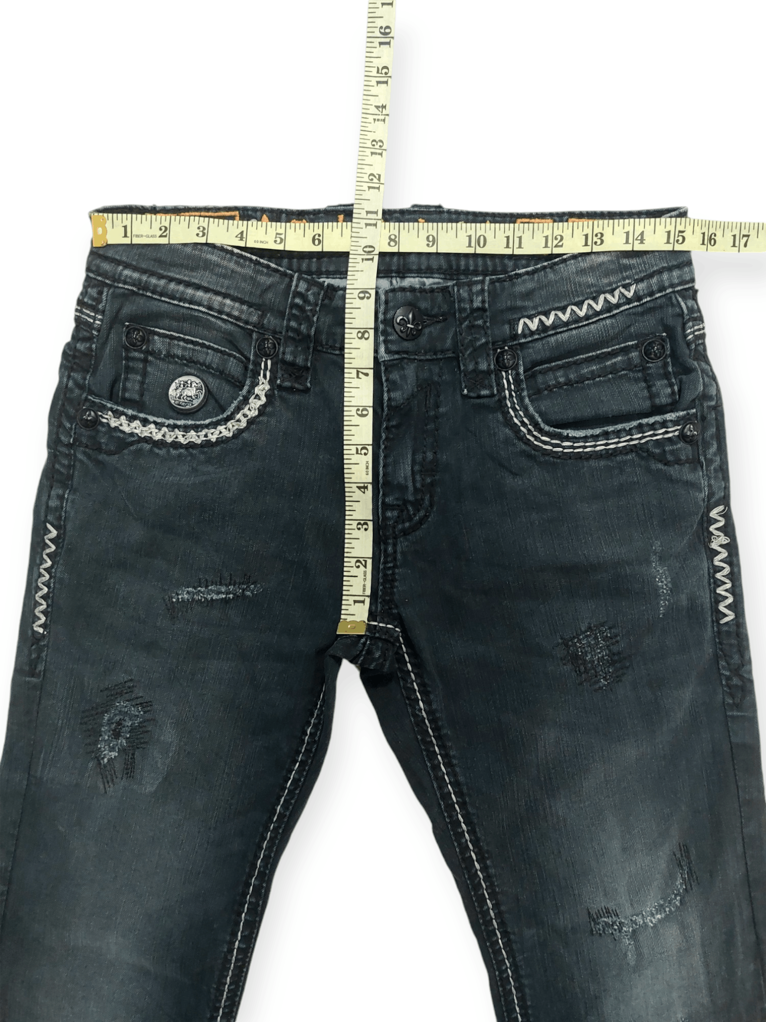 Rock Revival Flare💥 Vintage Punk Rock Revival Jeans Size US 30 / EU 46 - 23 Thumbnail