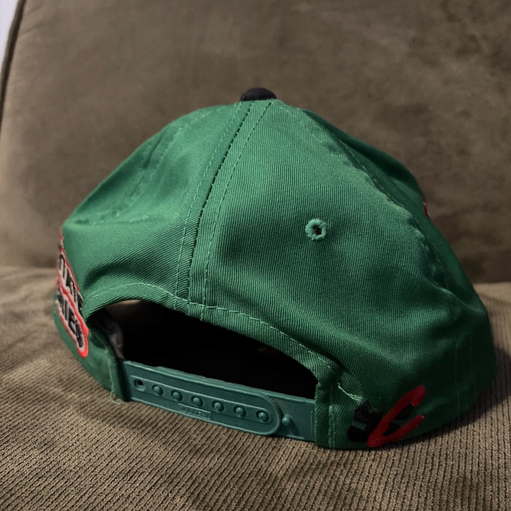 Chase Authentics VINTAGE Bobby Labonte Interstate Batteries Green SnapBack Hat NASCAR Racing Chase Authentics Men One Size Green Hats Mens Size ONE SIZE - 5 Thumbnail